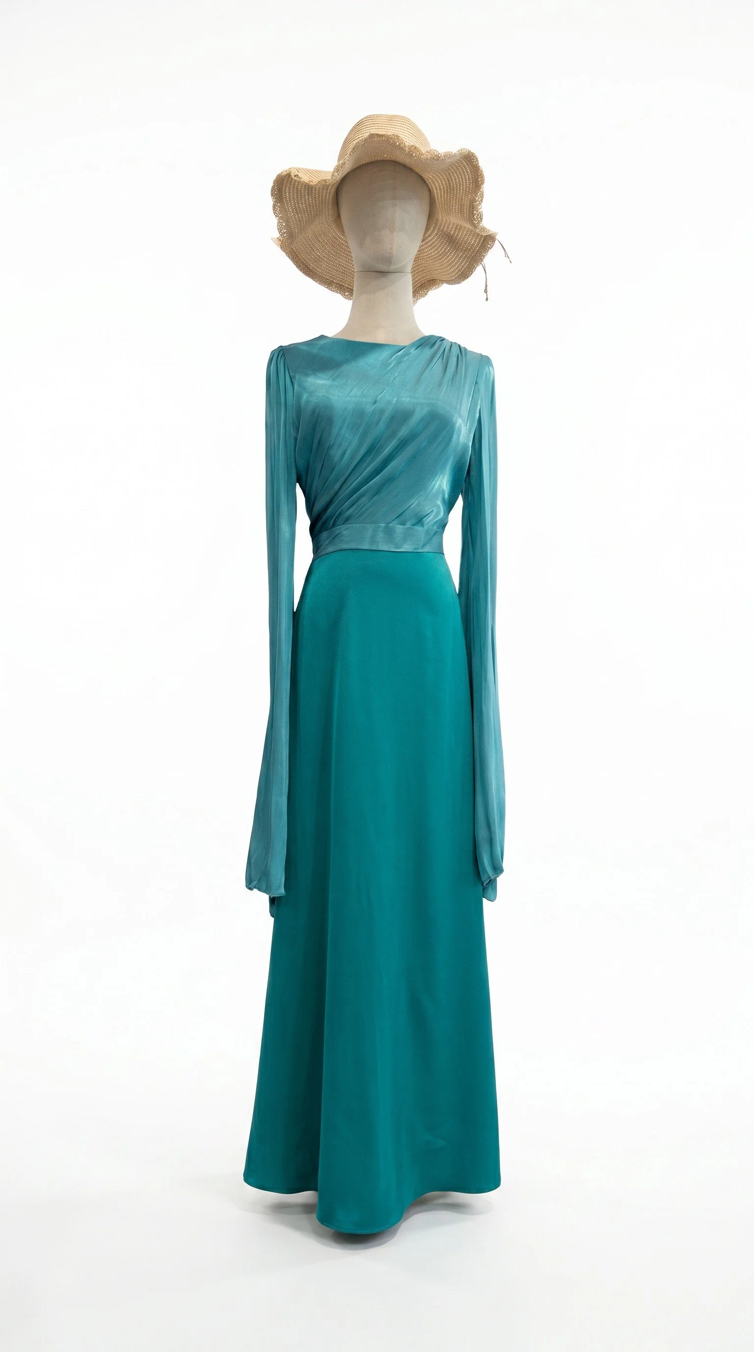 The Statement Sleeve Dress_Dark Green1.jpg