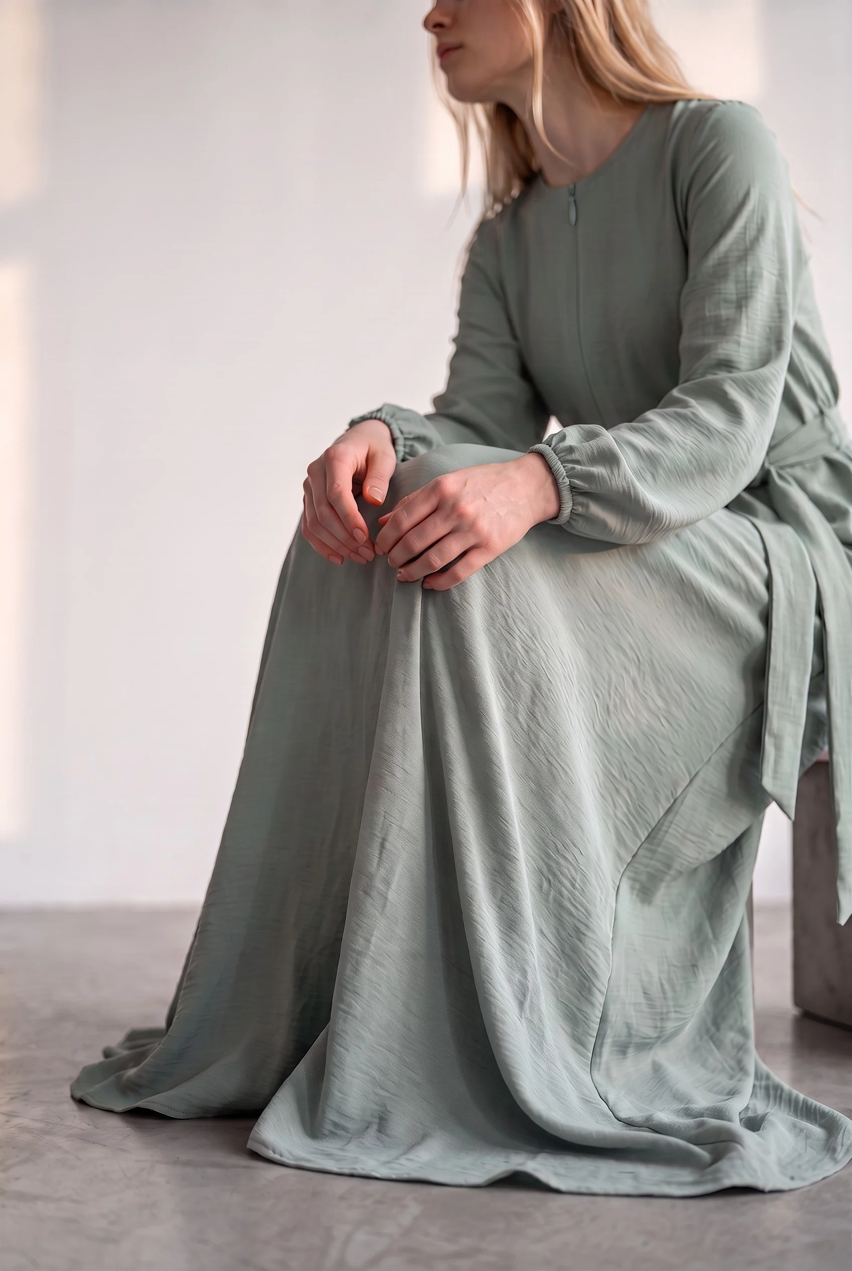 Blouson Sleeve Dress