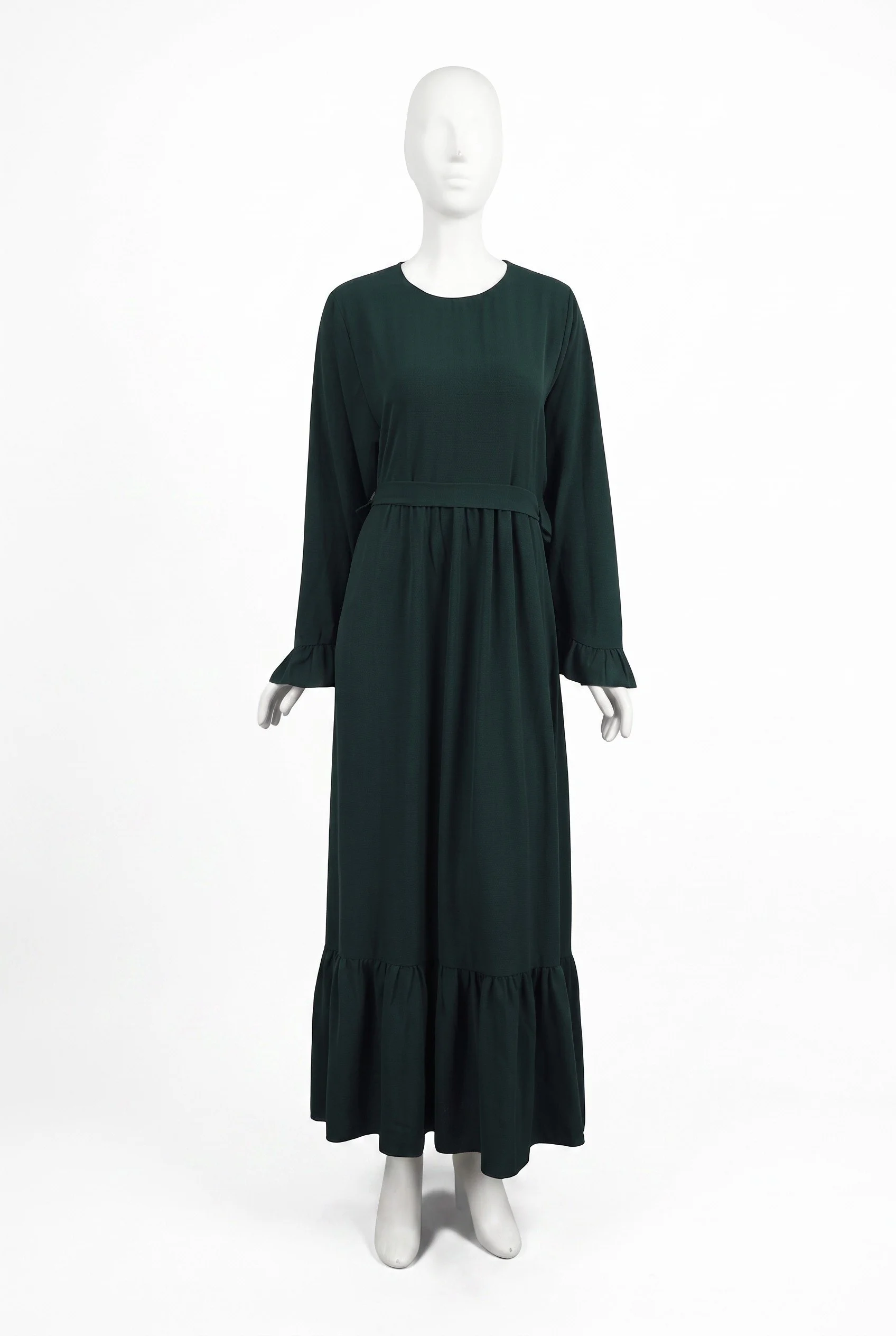 Maxi Dress w Puff Sleeve_Dark Green1.jpg