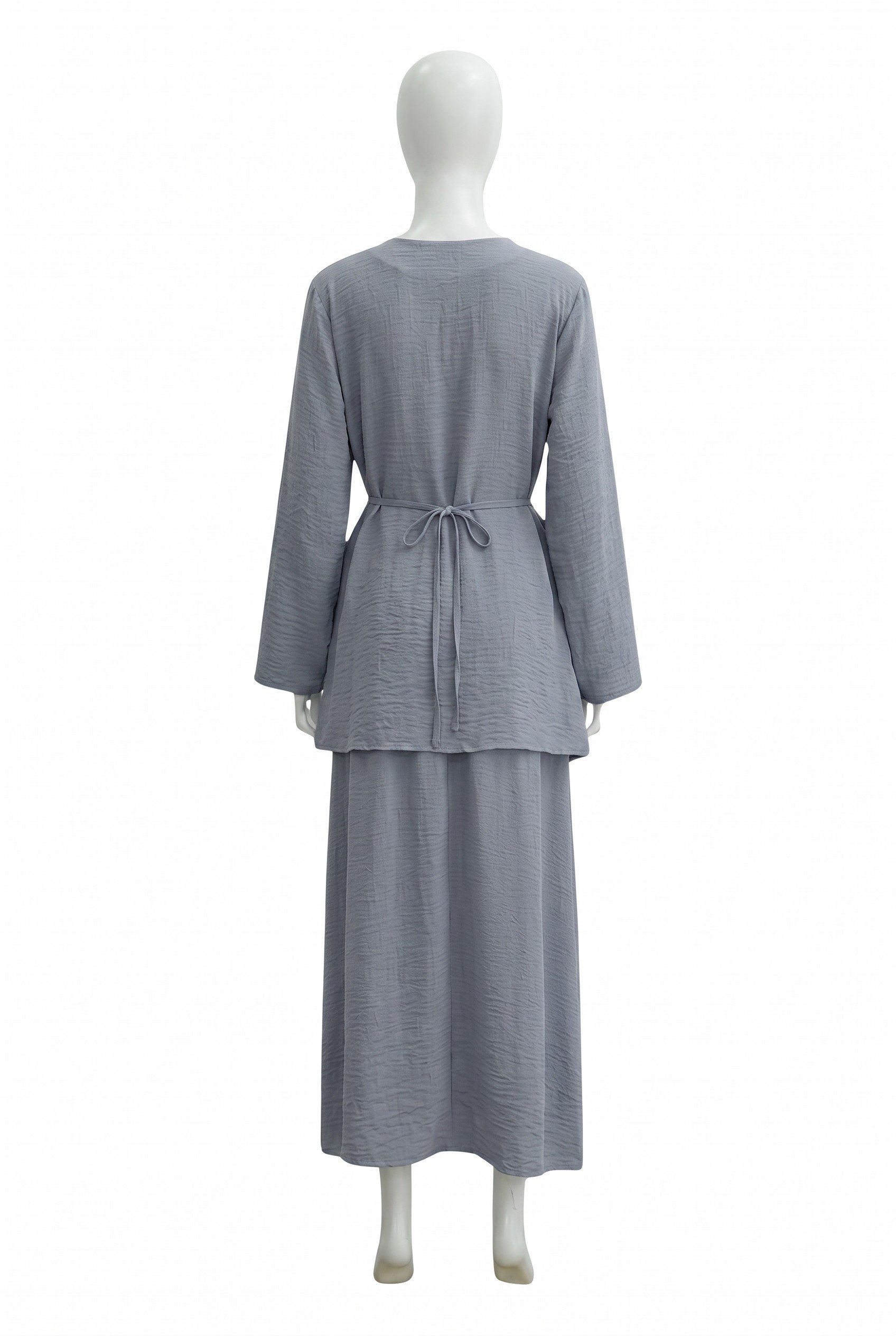 Abaya Shirt & Skirt set_GrayishBlue2.jpg