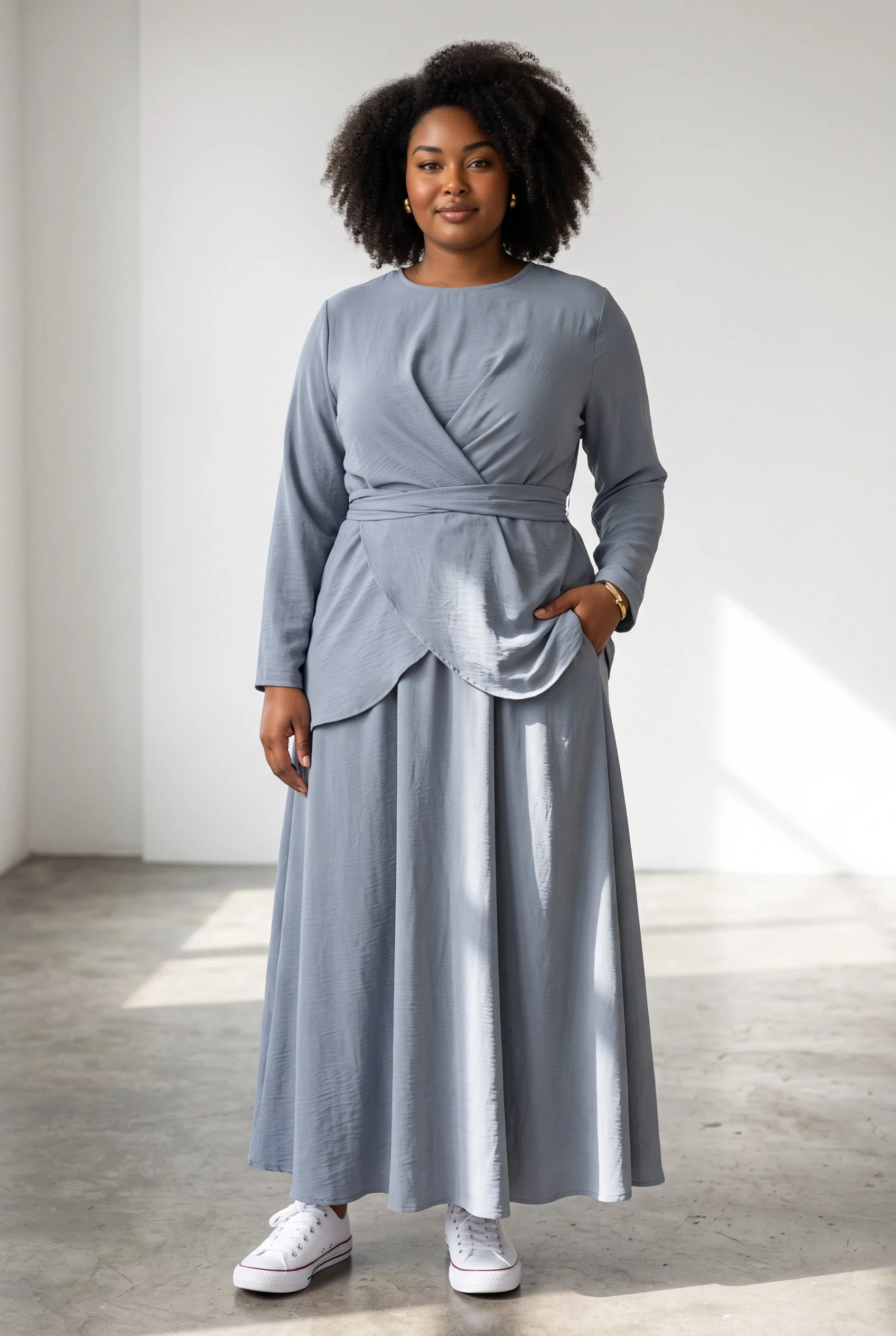 Abaya Shirt & Skirt Set