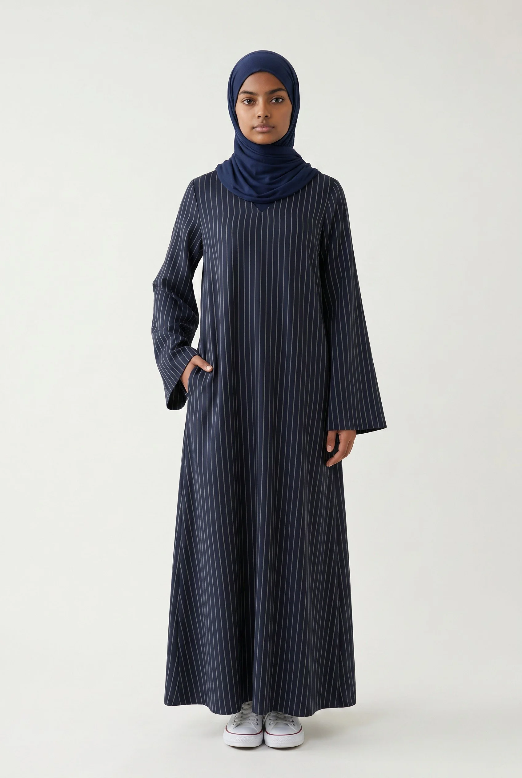 The Lineard Dress_Blue_Model.jpg