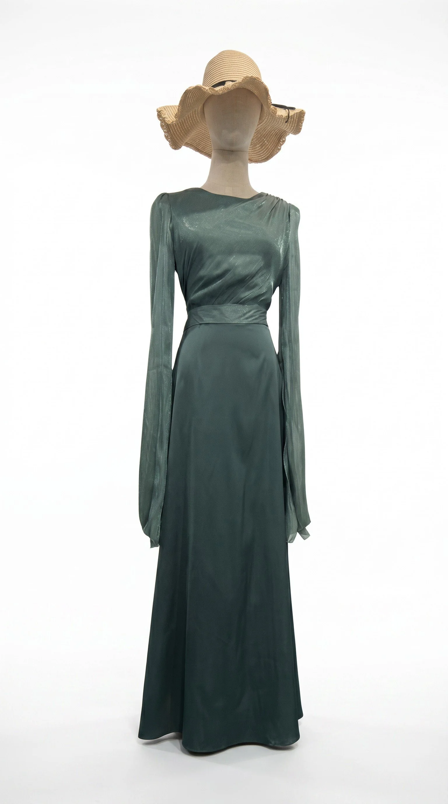 The Statement Sleeve Dress_Green1.jpg