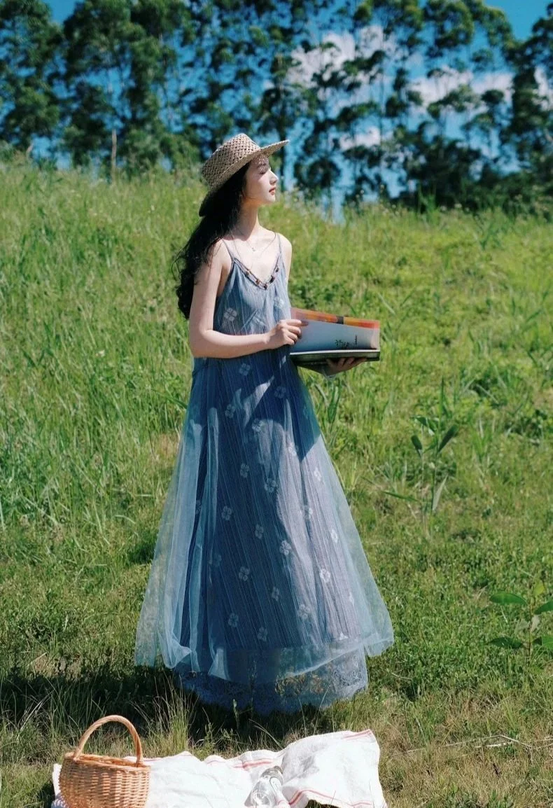 Bluebell Meadow Tulle Maxi Dress