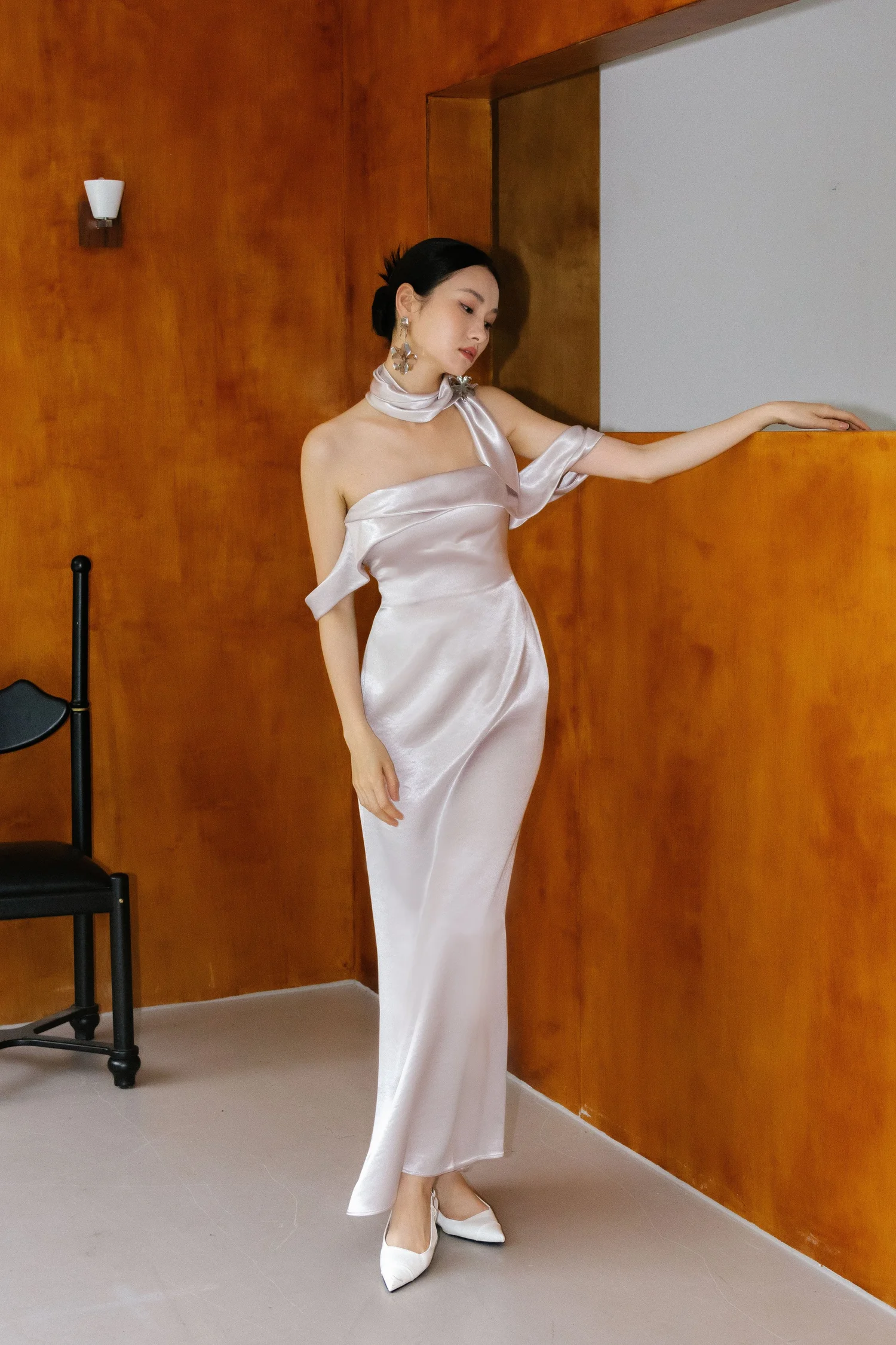 Ariel Off-Shoulder Satin Gown in Ice Blue Elegant Evening Dress Perfect for Wedding Guests, Afterparty, Bridesmaid, Galas, Homecoming and Prom Ariel Off-Shoulder Satin Gown in Ice Blue Elegant Evening Dress Perfect for Wedding Guests, Afterparty, Bridesmaid, Galas, Homecoming and Prom