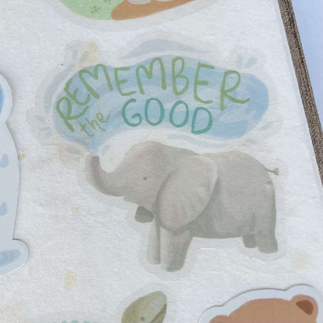 Remember the Good Elephant Sticker