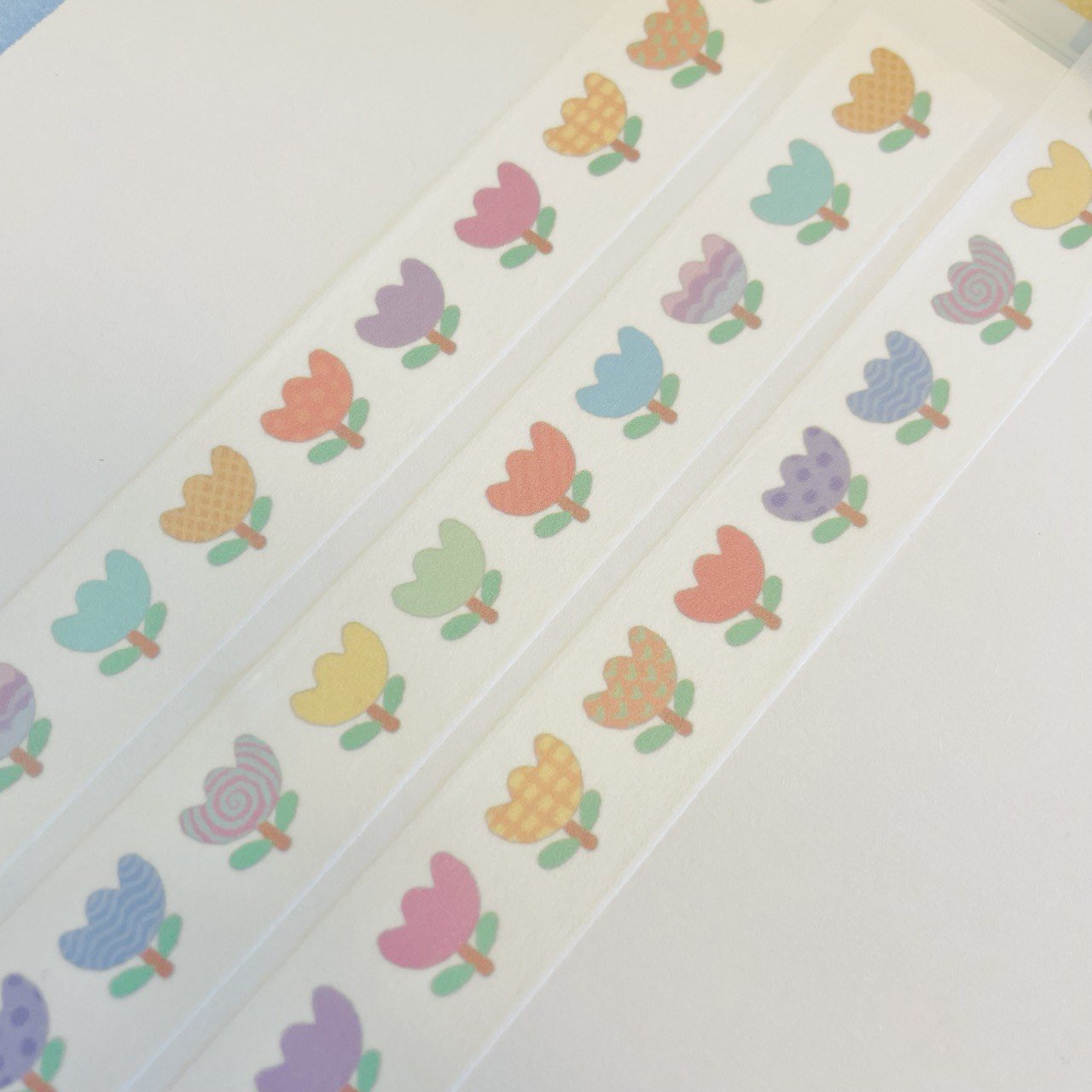 Patterned Tulips Washi Tape