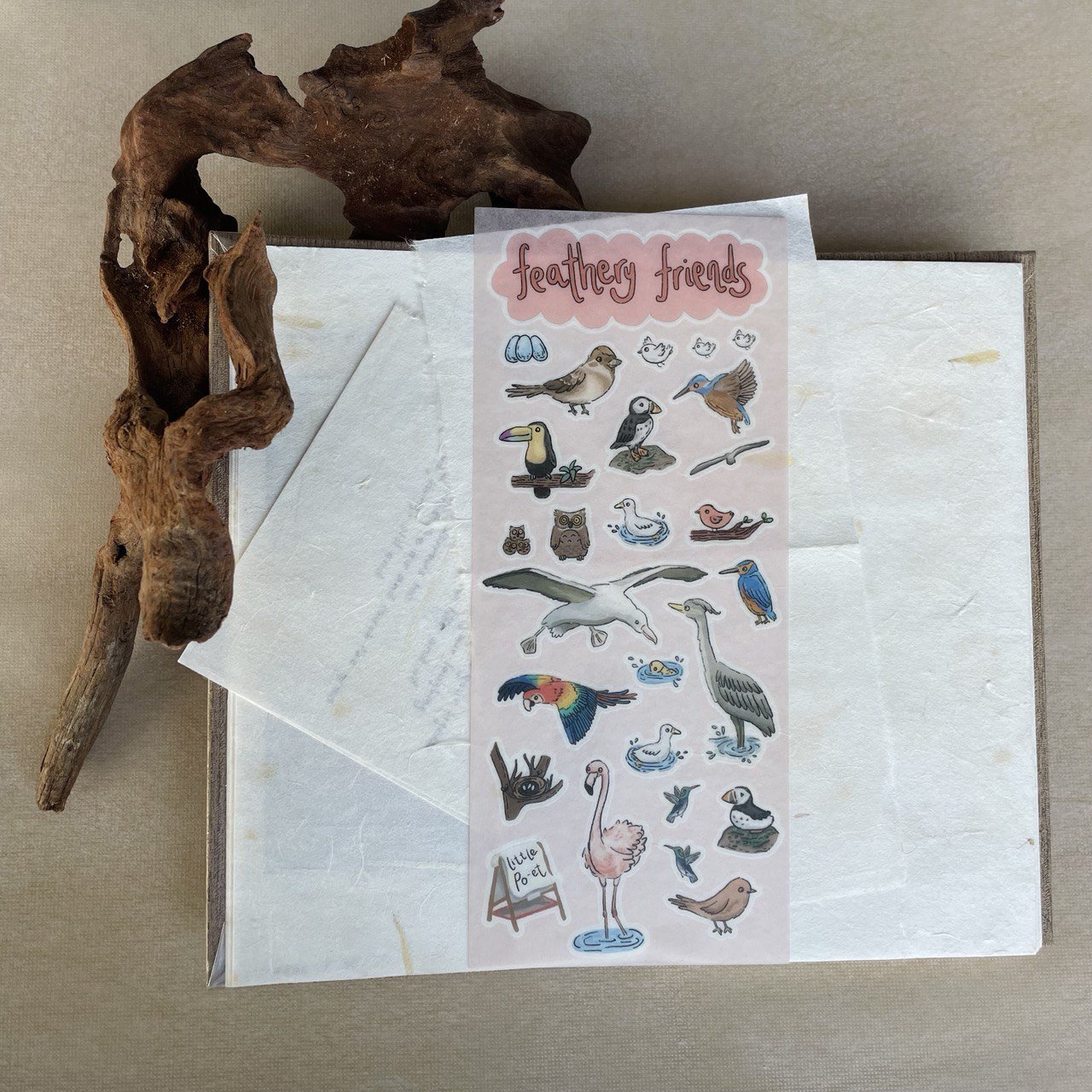 Feathery Friends Washi Sticker Sheet