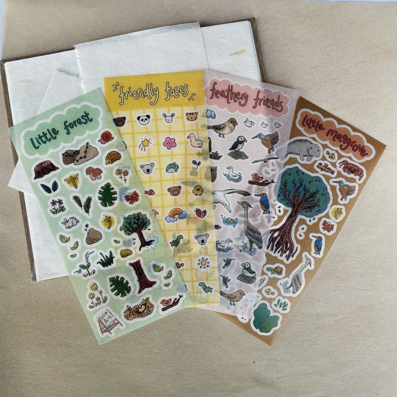 4 Sticker Sheets Set
