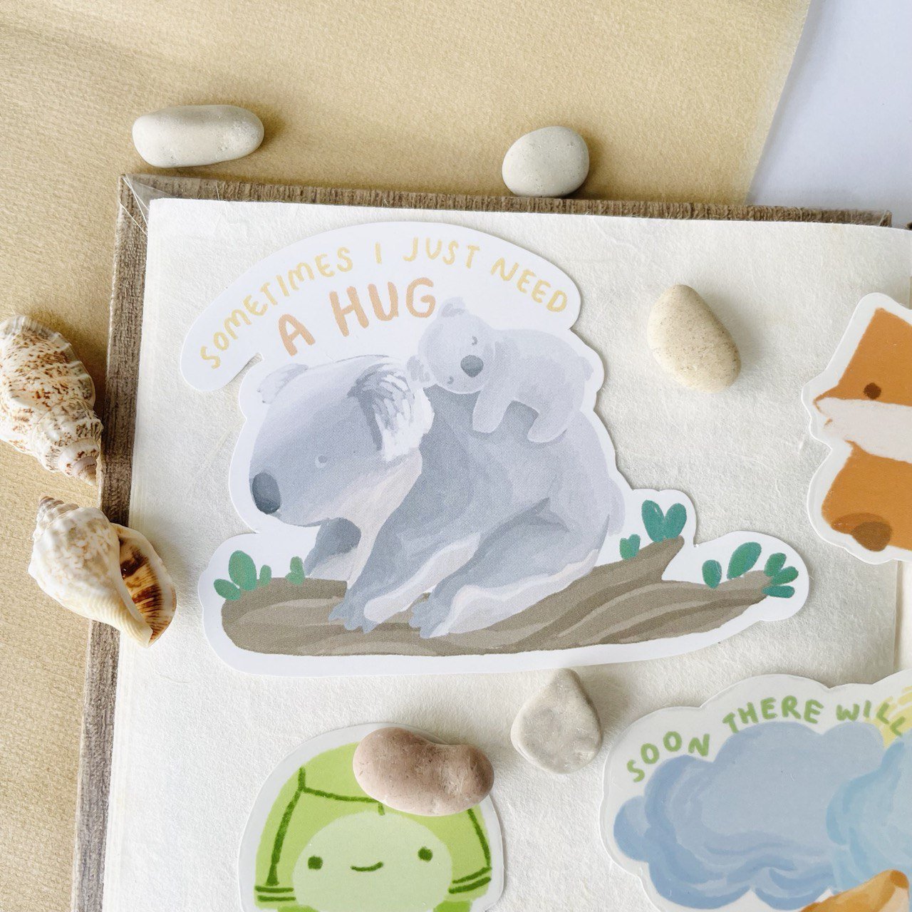 Sometimes I Need a Hug Koala Sticker