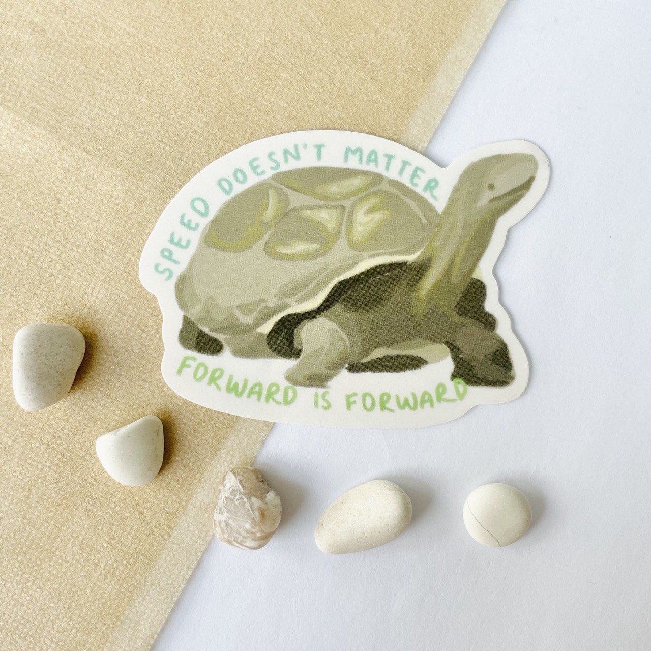 Forward is Forward Tortoise Sticker