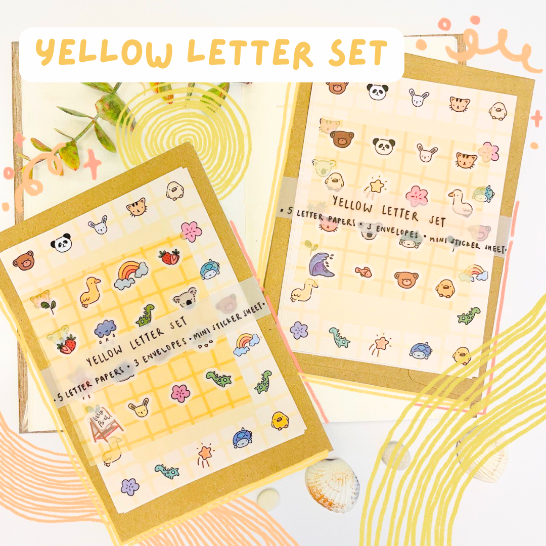 Yellow Letter-Writing Set