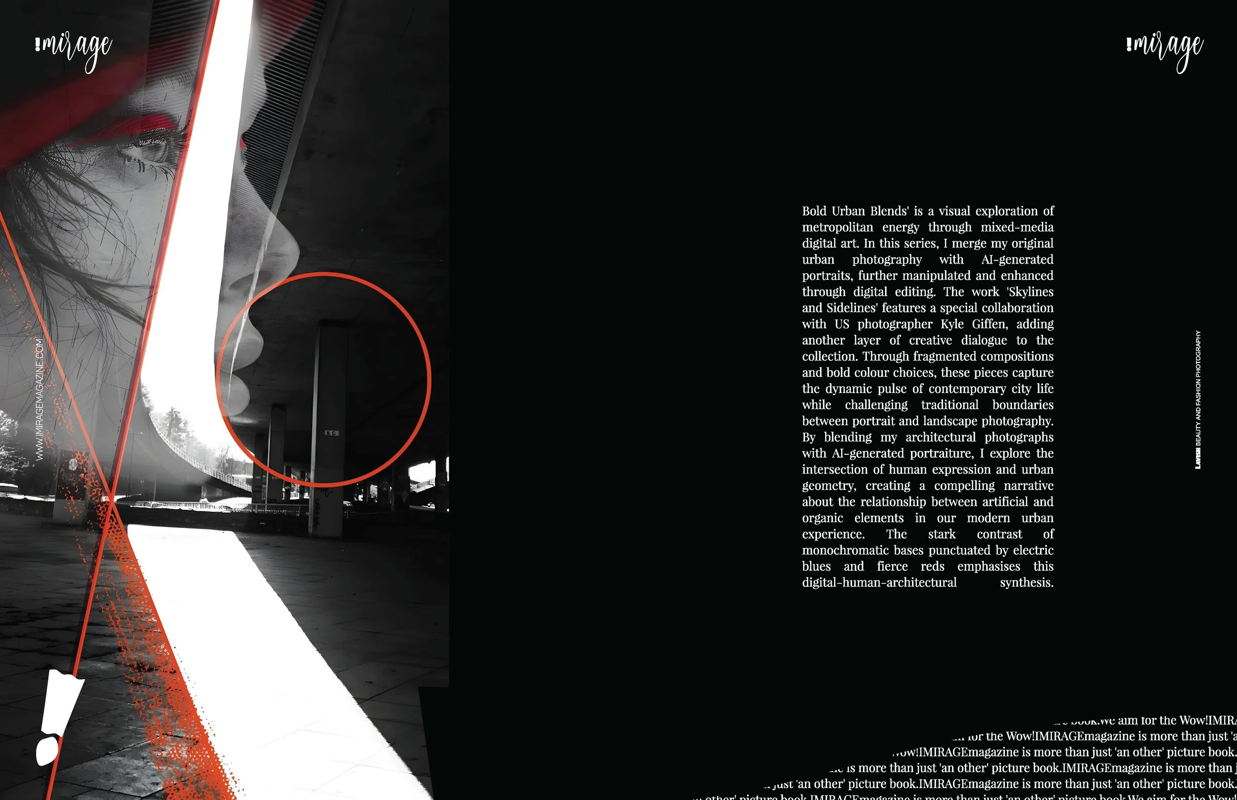 A visual exporation of metropolitan energy- a pause in the urban surrounding, a feeling to rise above and empower the inner self with a moment of stillness. Art direction and collaboration.