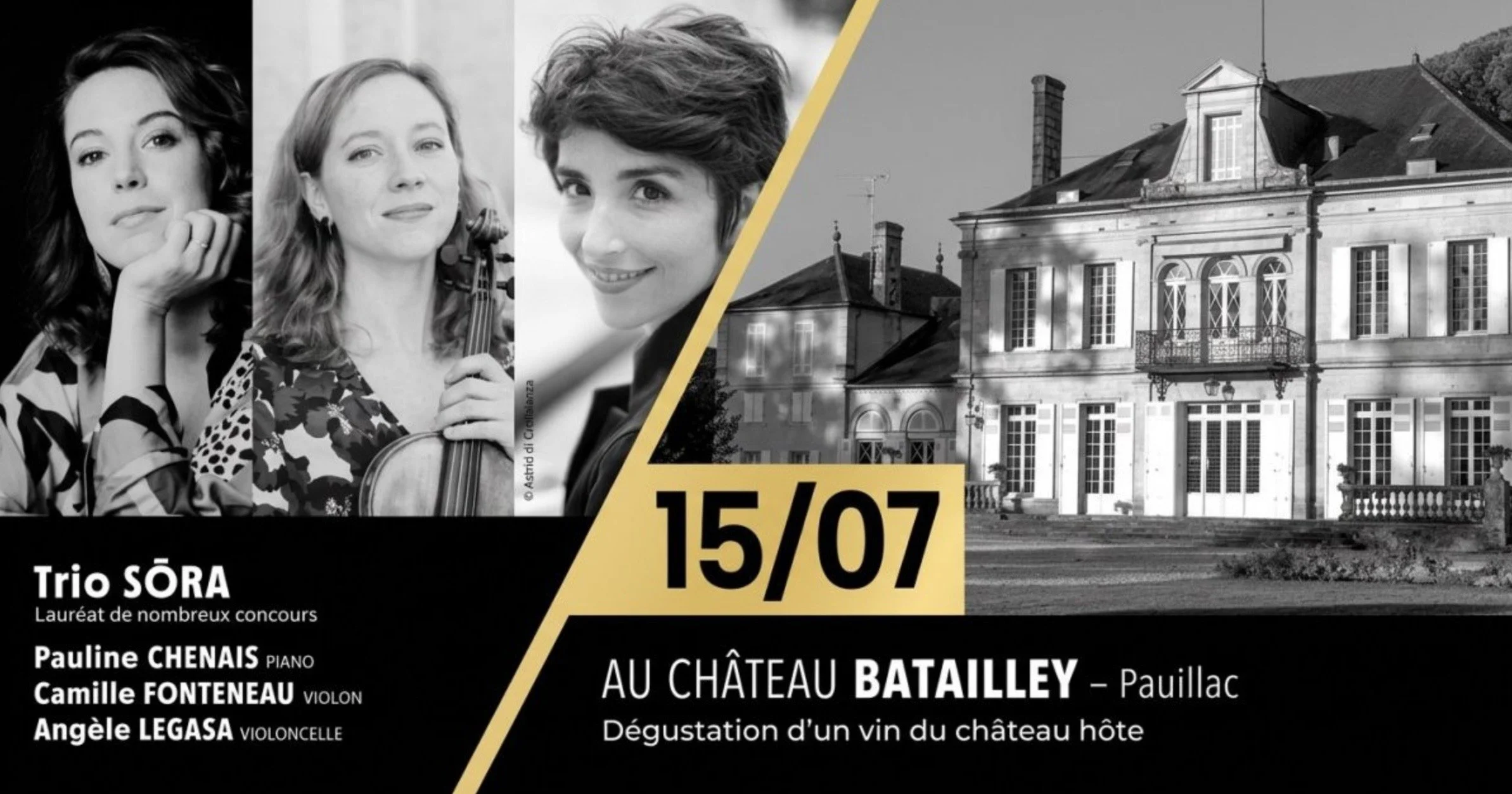 Trio Sōra au Château Batailley Pauillac