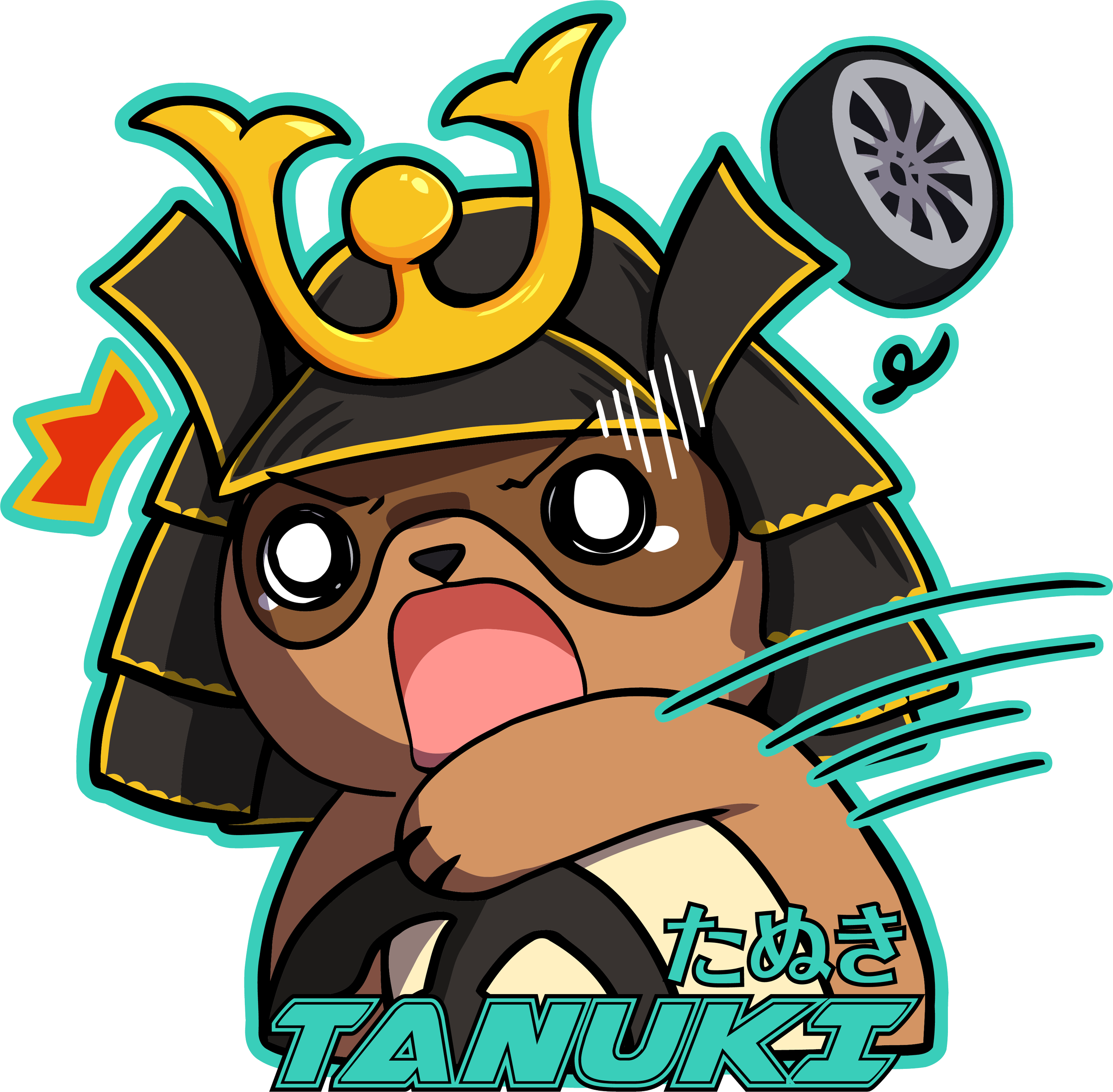 TANUKI Oh Sh!t Sticker