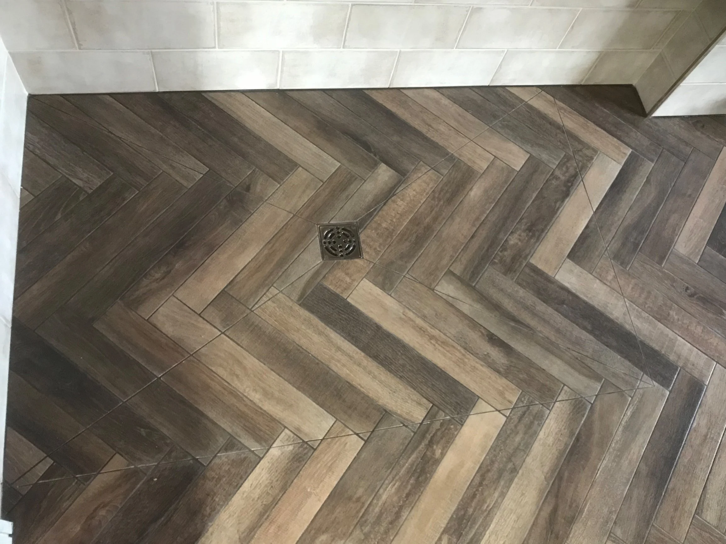 Herringbone Style Tile Layout