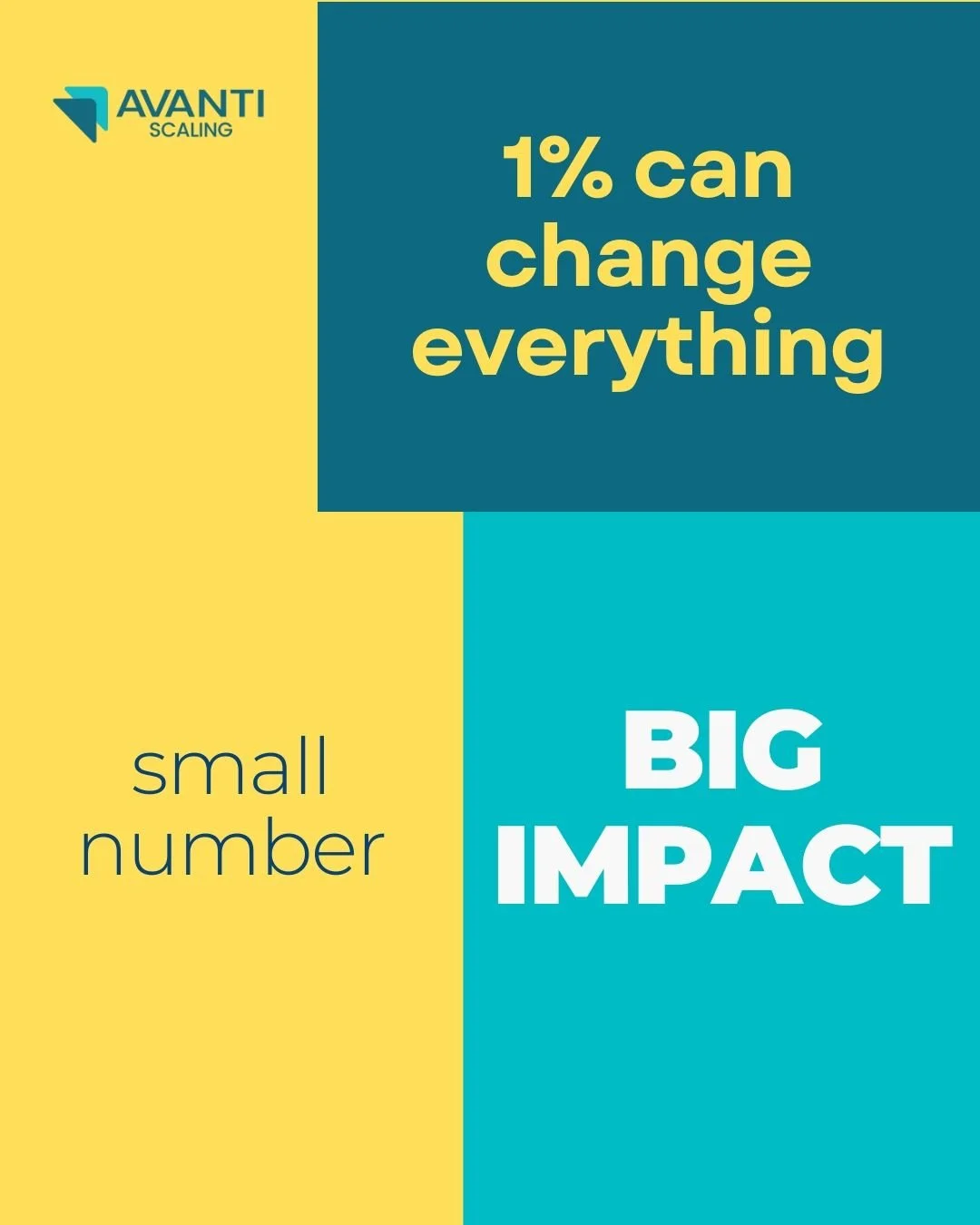 1% &rarr; BIG IMPACT
A small change&mdash;like increasing price by 1% or collecting payments one day faster&mdash;can completely shift your cash flow.

In my live webinar next week, I&rsquo;ll show you how.

📆 June 24 | 9:30AM ET
🎁 Free Cash Flow S
