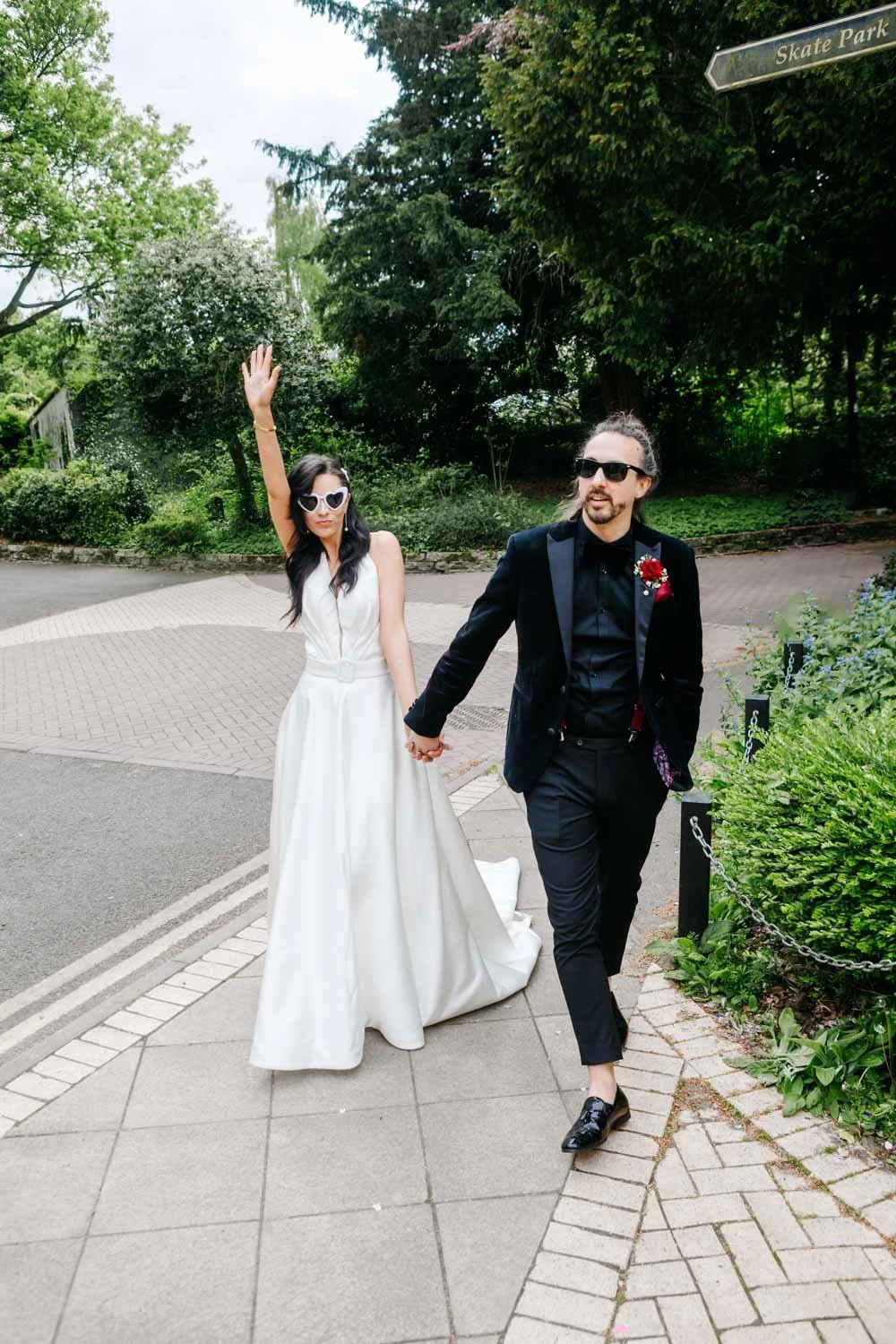 glamourous wedding couple in Nottingham