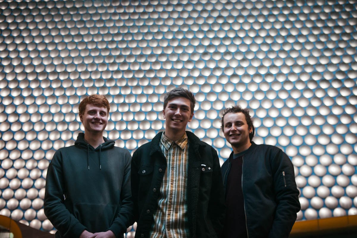 Birmingham band Anchor Down stand in from of the Bull Ring centre in Birmingham