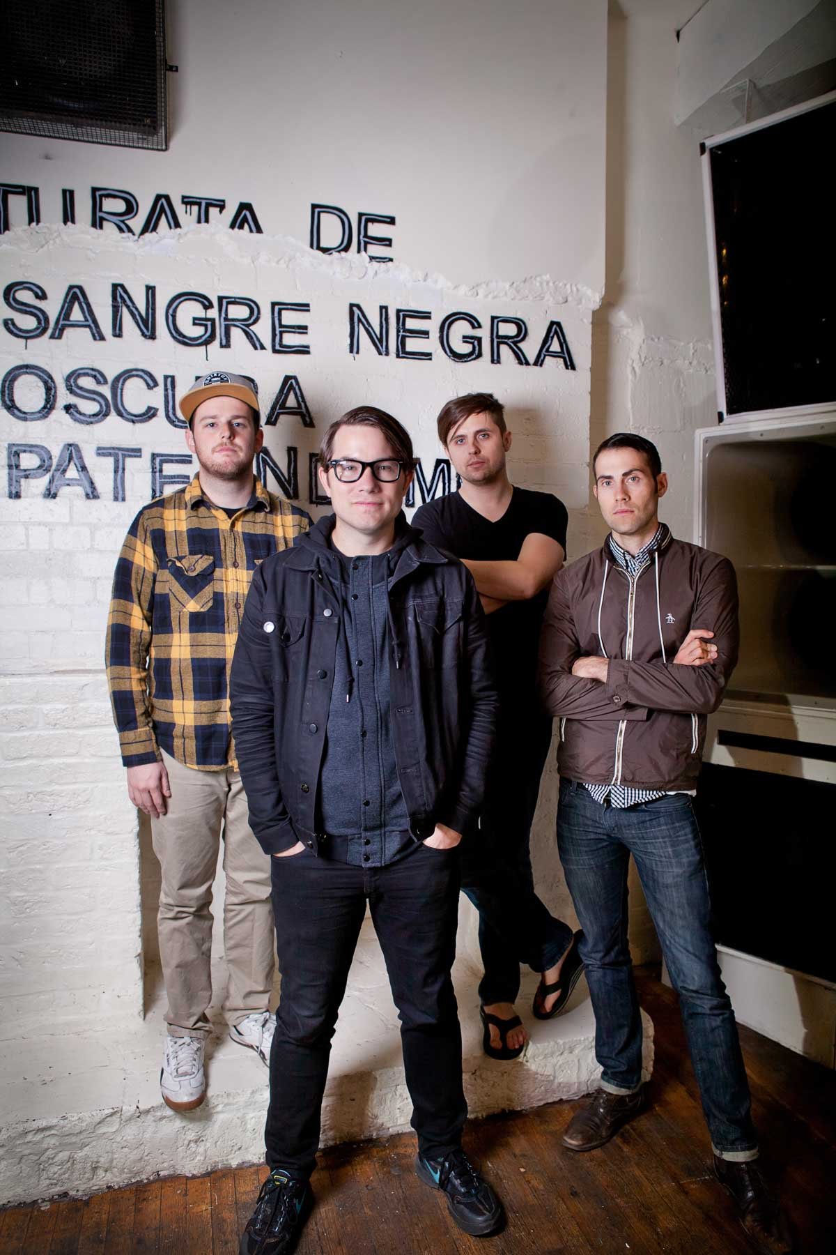 American band Hawthorne Heights on tour in London
