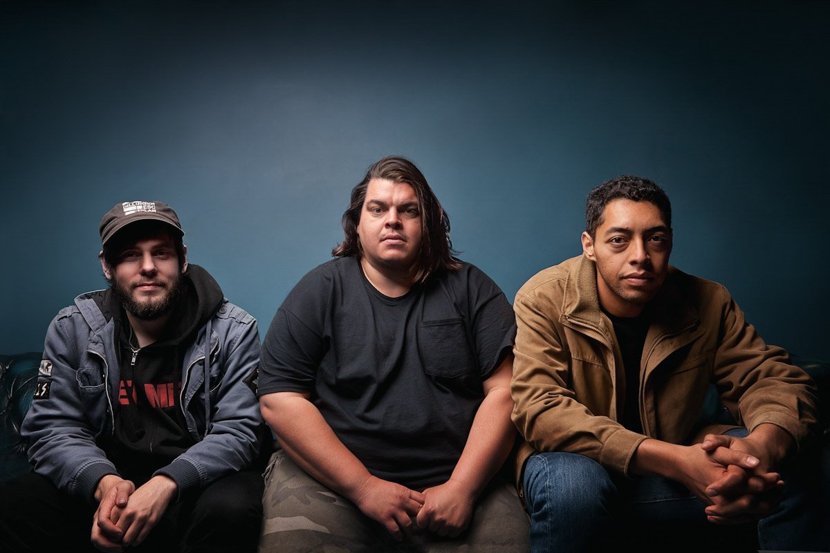 California band Forever Came Calling backstage in Birmingham