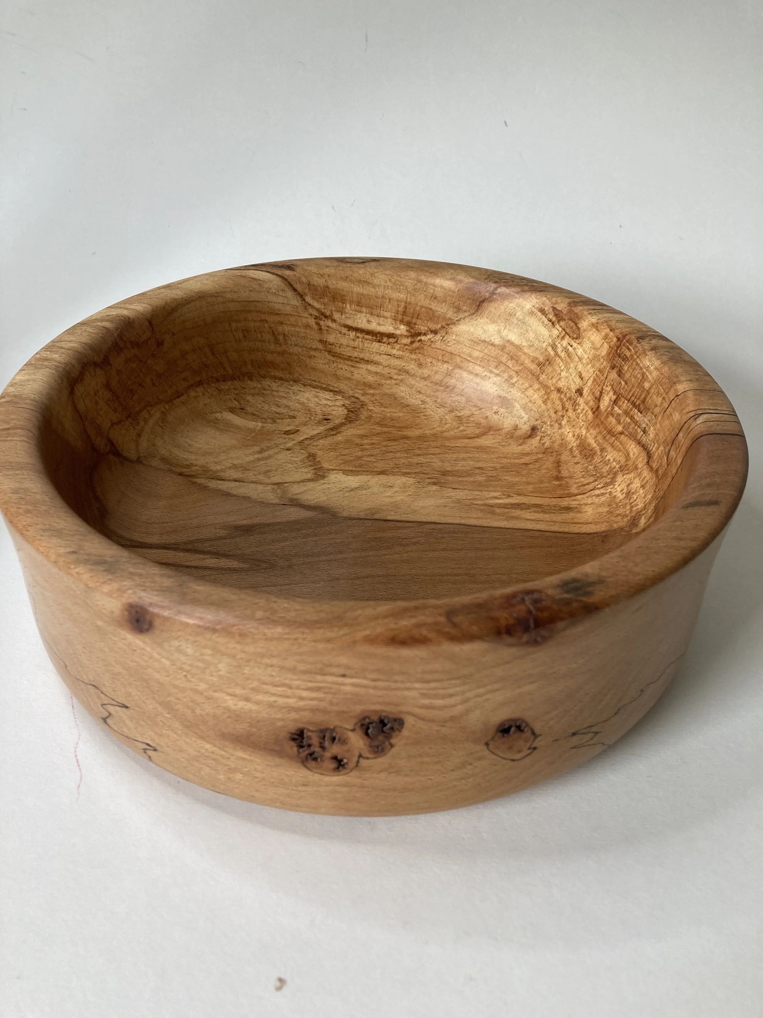 Spalted beech fruit bowl