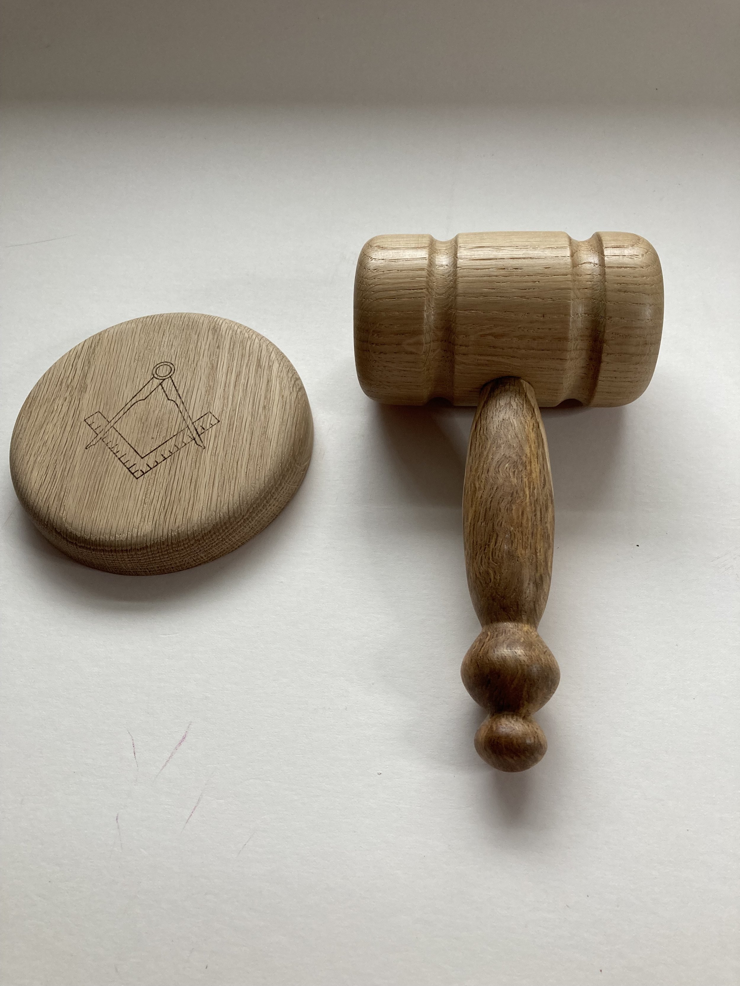 Masonic Gavel and Base