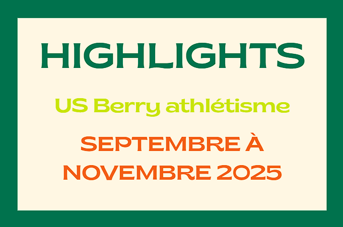 Courses sur route et cross – Bilan de la première partie de saison – US Berry Athlétisme