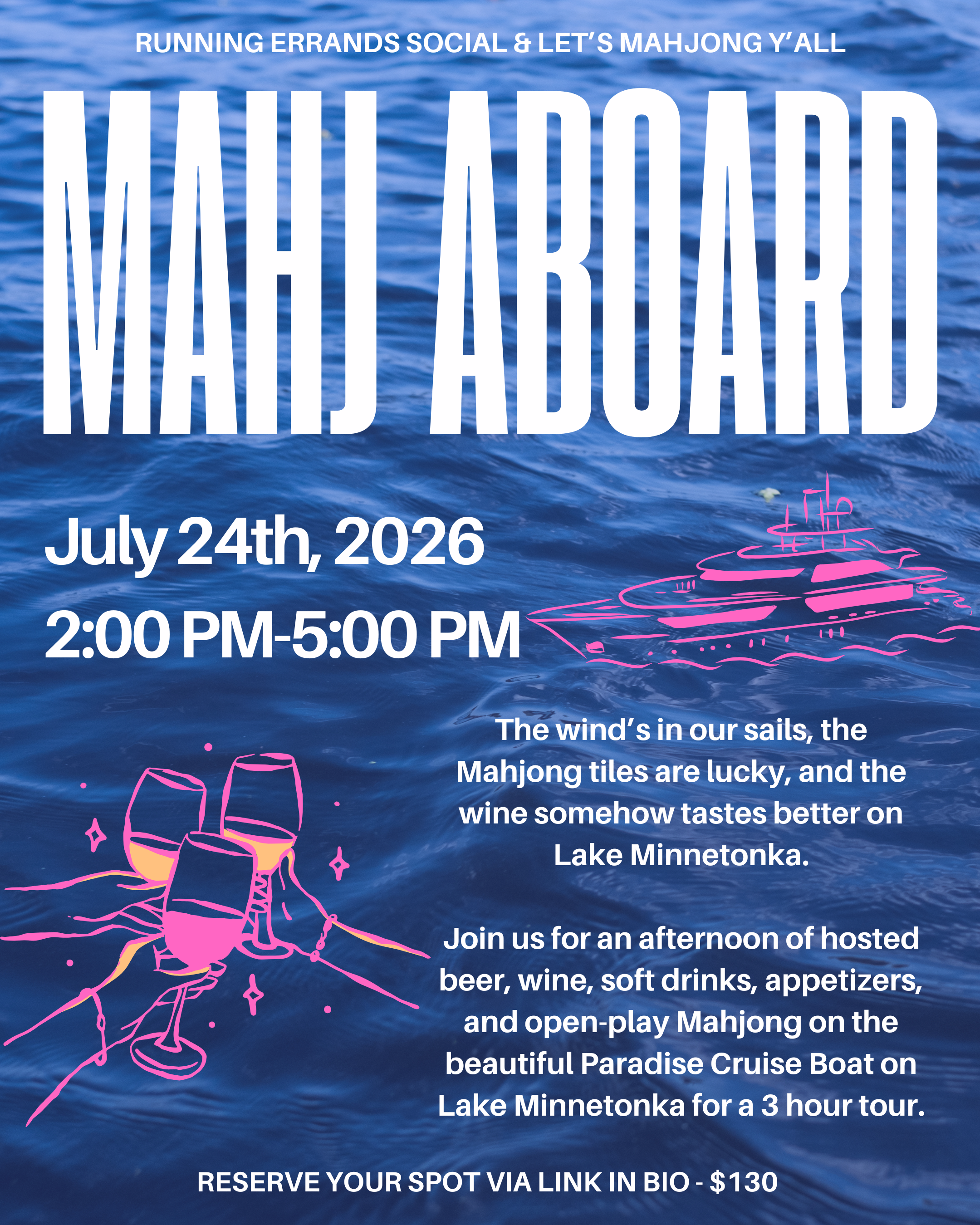 Mahj Aboard - Lake Minnetonka Mahjong Cruise