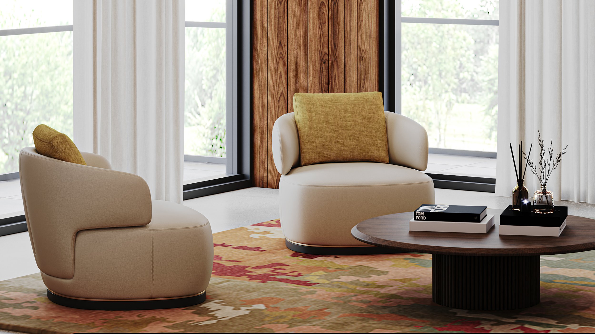 Ebba Flux Armchair, fábrica do sofá