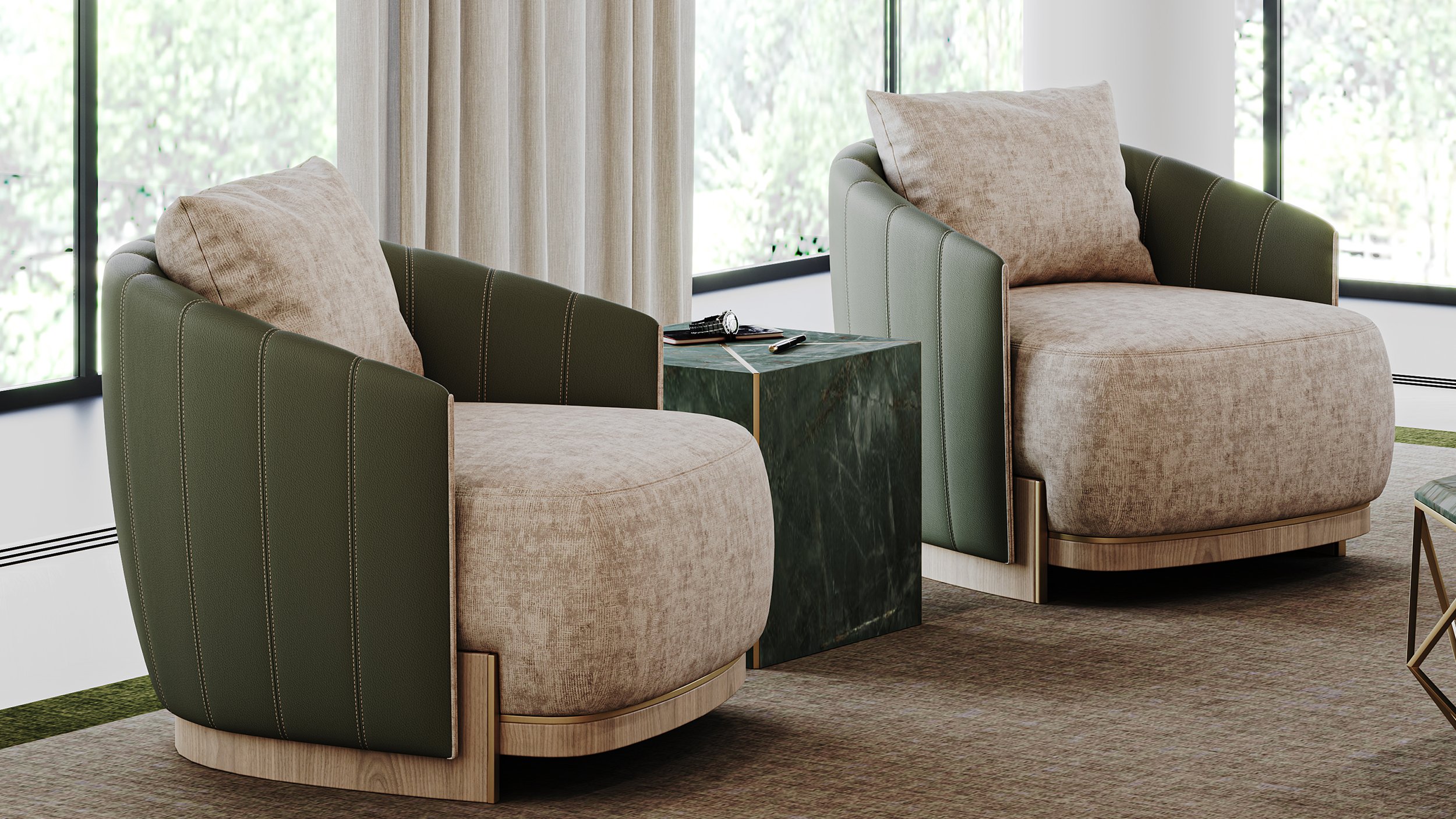 Ebba windsor Armchair, fábrica do sofá