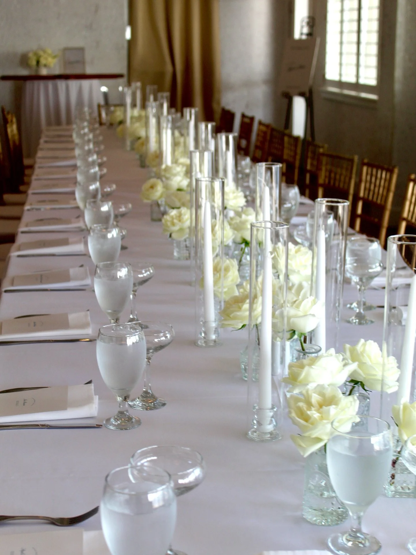 Instagram Post
Pure, timeless, and effortlessly elegant 🤍 Sierra and Tyler&rsquo;s day was the perfect example of how simplicity can still make a statement. All white blooms brought a soft, romantic glow to their celebration&mdash;clean lines, class