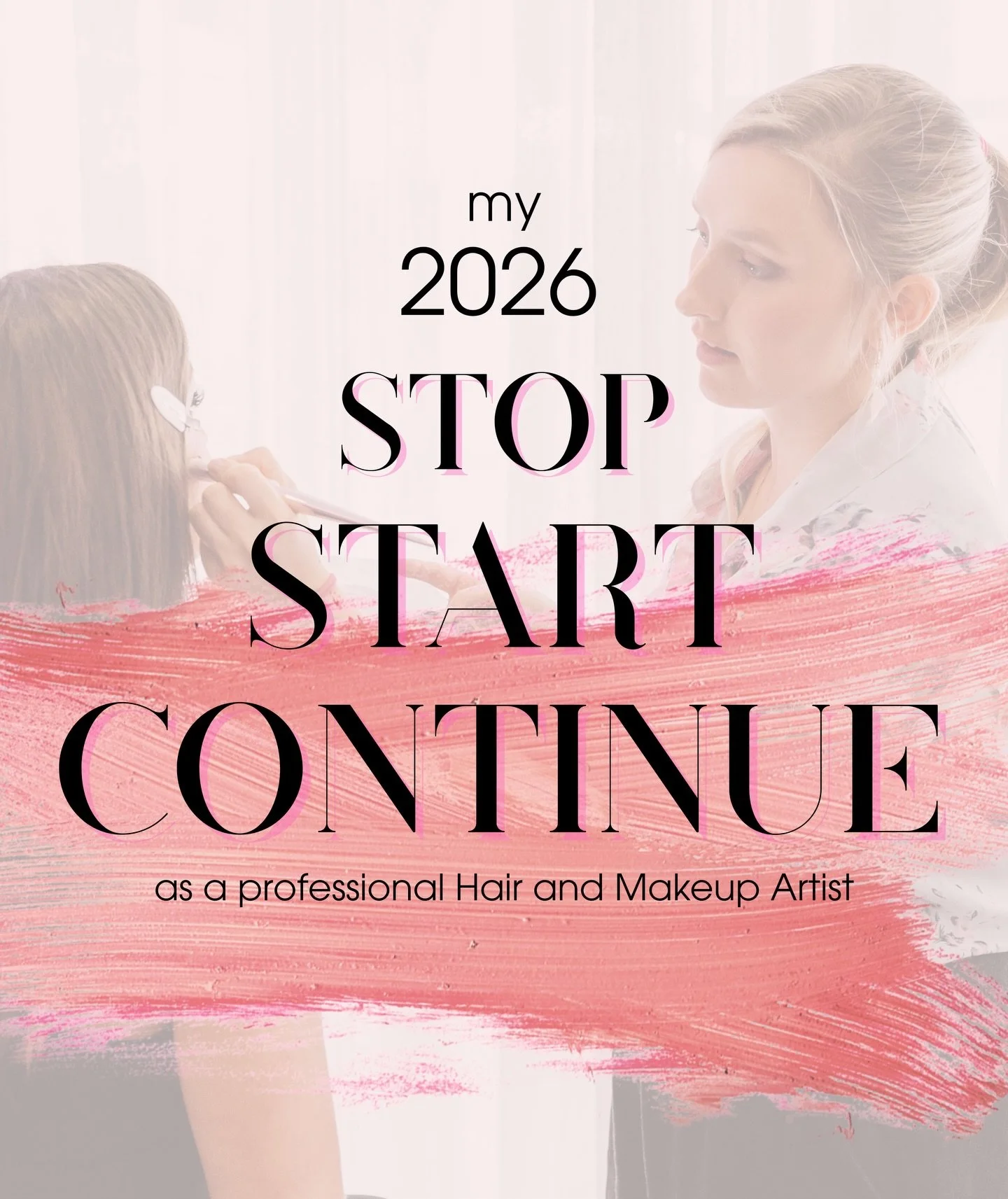My 2026 Stop, Start and Continue! 
Keep me accountable - I see a brand shoot, content days and plenty of upskilling in my future! Plus actually taking breaks for food and water on wedding days 🥰 

What&rsquo;s on your stop start continue for the new