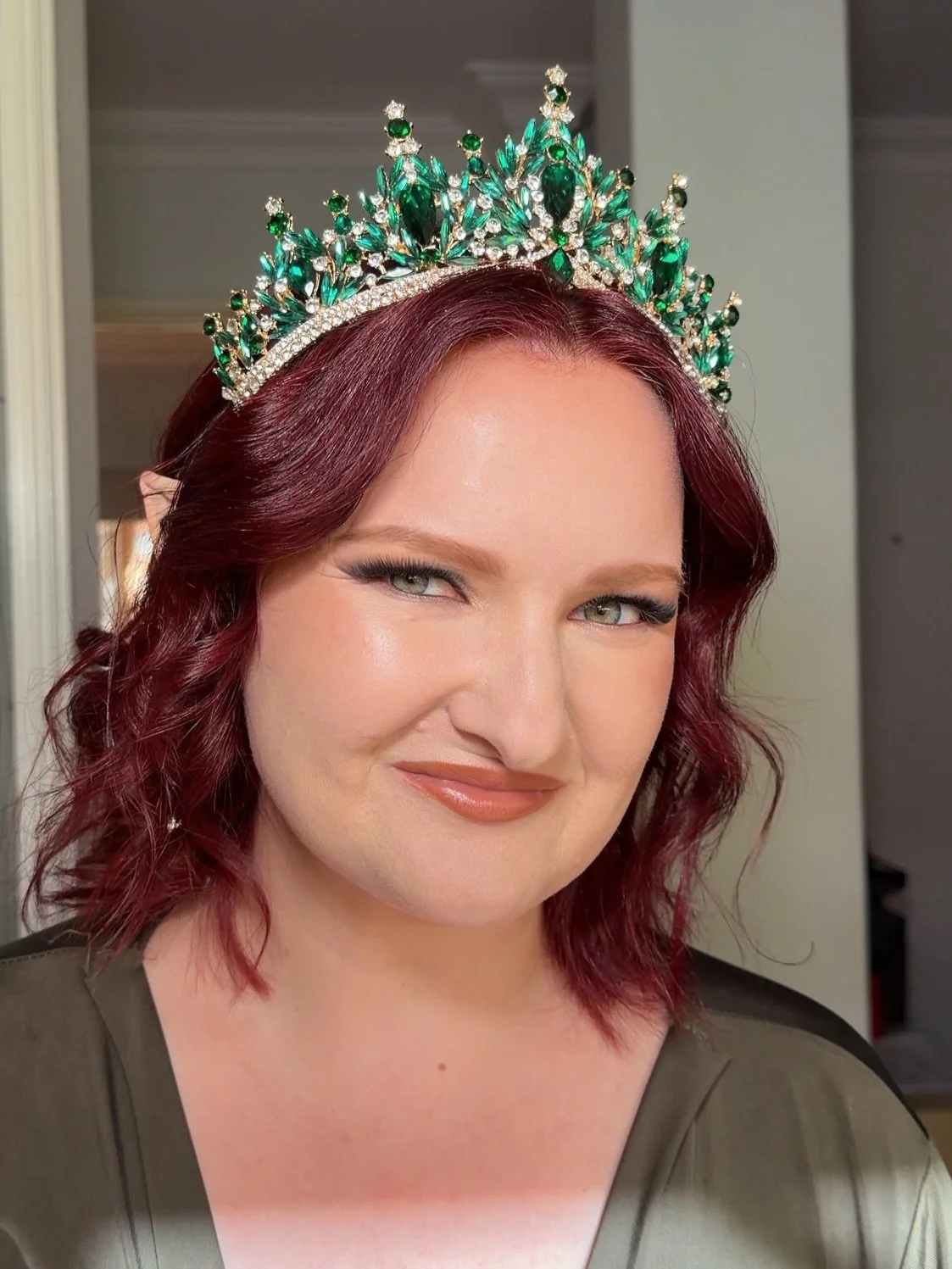 New skillset unlocked (in addition to fun hair and makeup) : ear application to help turn gorgeous Lauren into the pixie princess of her dreams 🧚
Swipe for her beautiful review! 
..
.
Lashes are Lauren&rsquo;s amazing extensions! 

#perthhairandmake