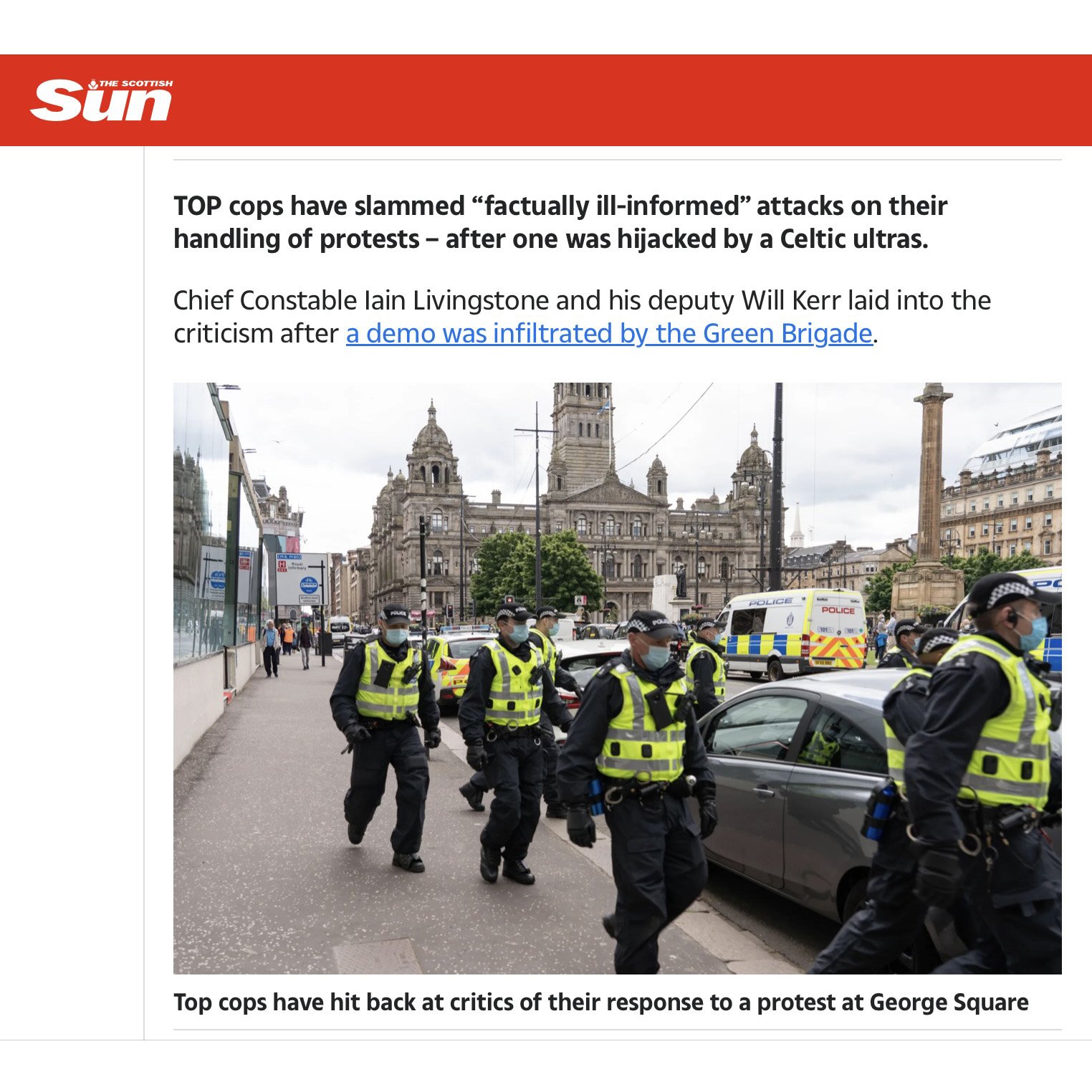 Police Scotland Officers Running