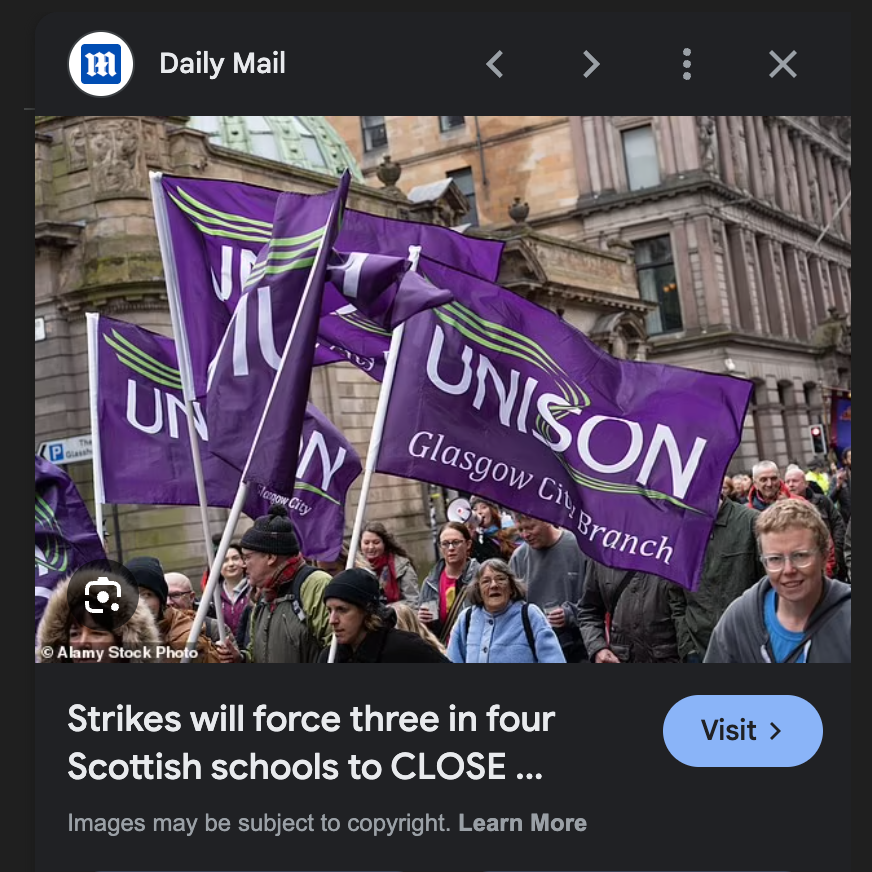 Strikes will close 3 in 4 Schools