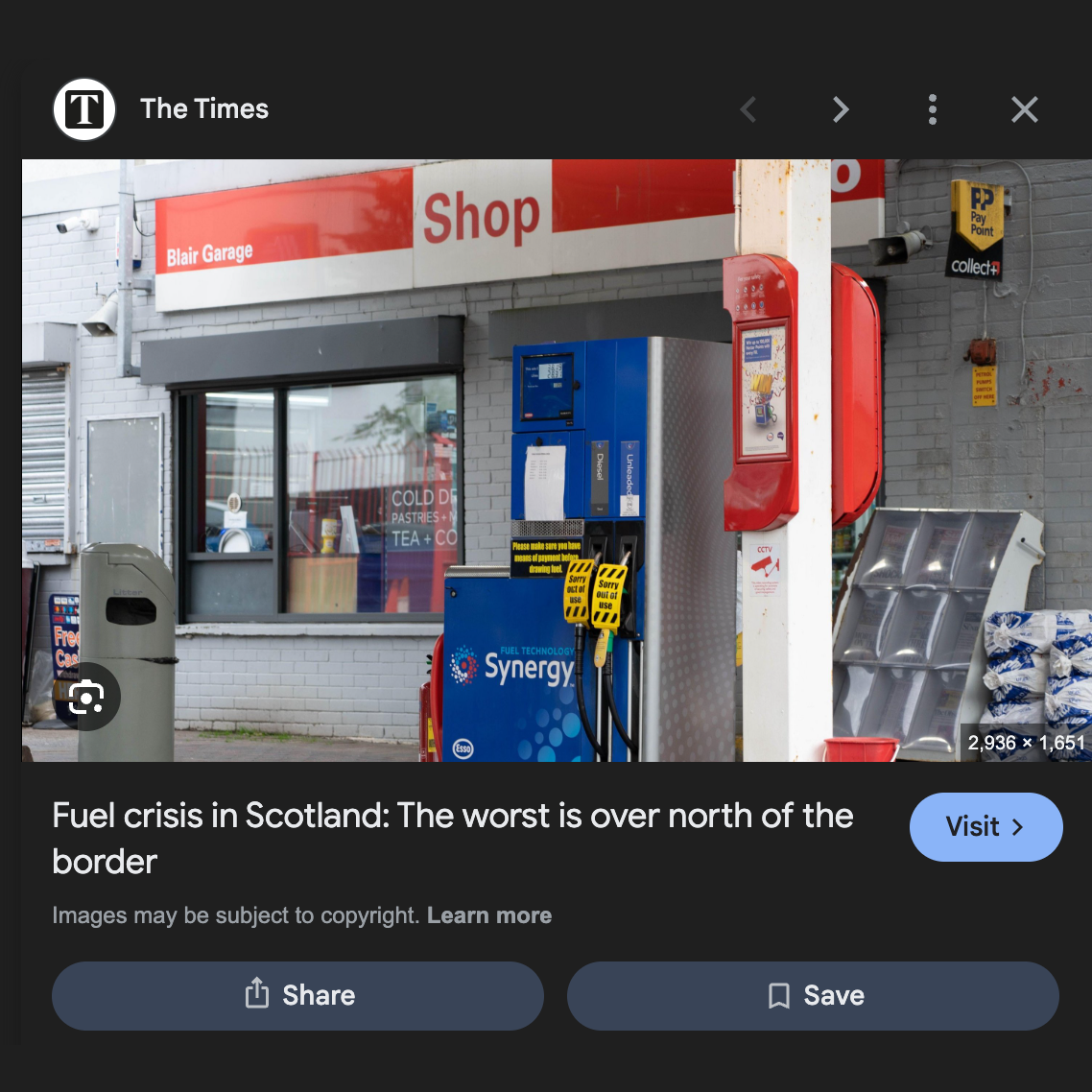Fuel Crisis in Scotland.