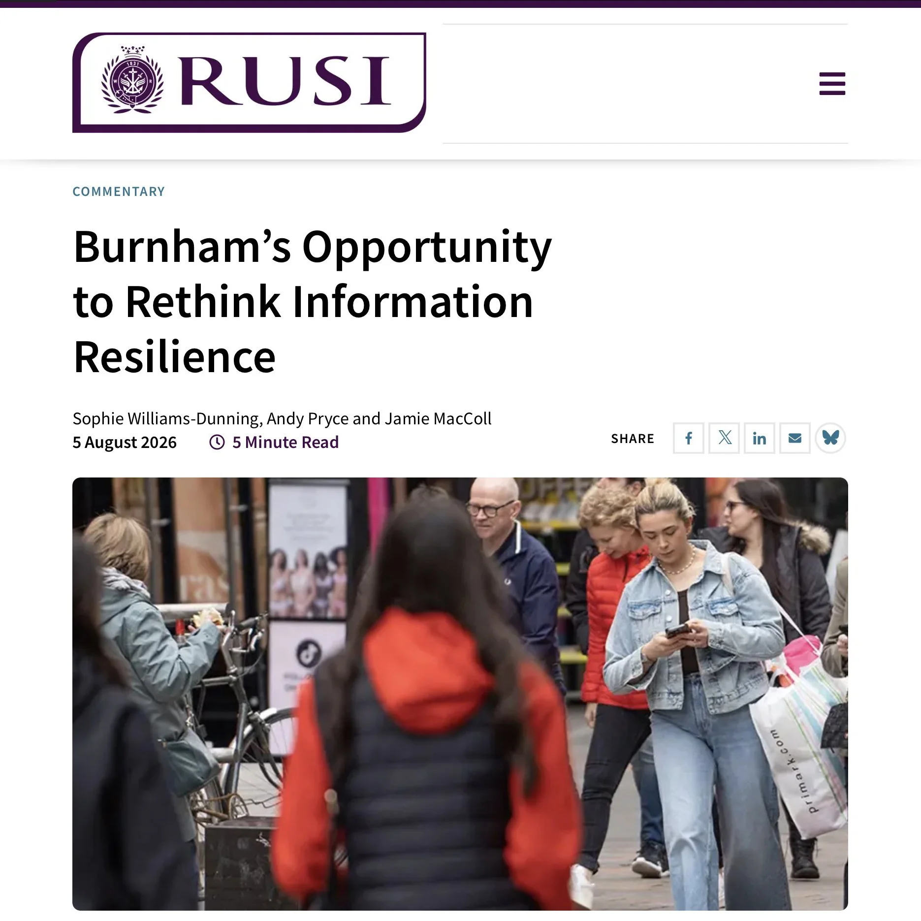 Burnham’s Opportunity to Rethink Information Resilience