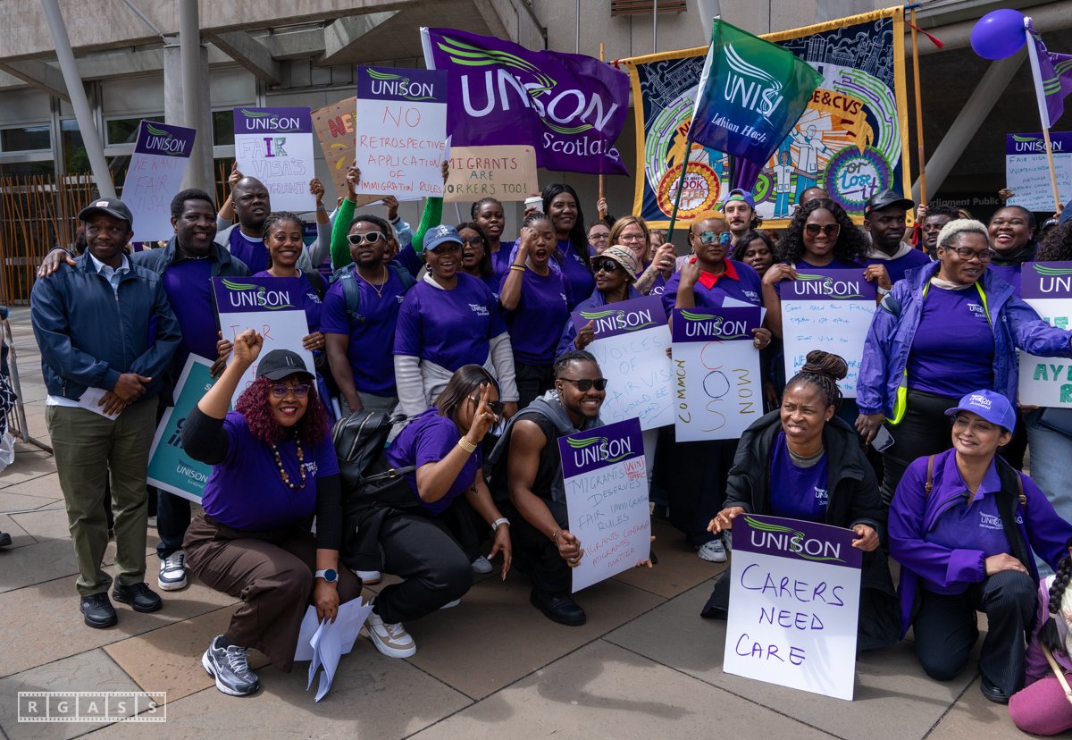 Unison Fair Visa Protest