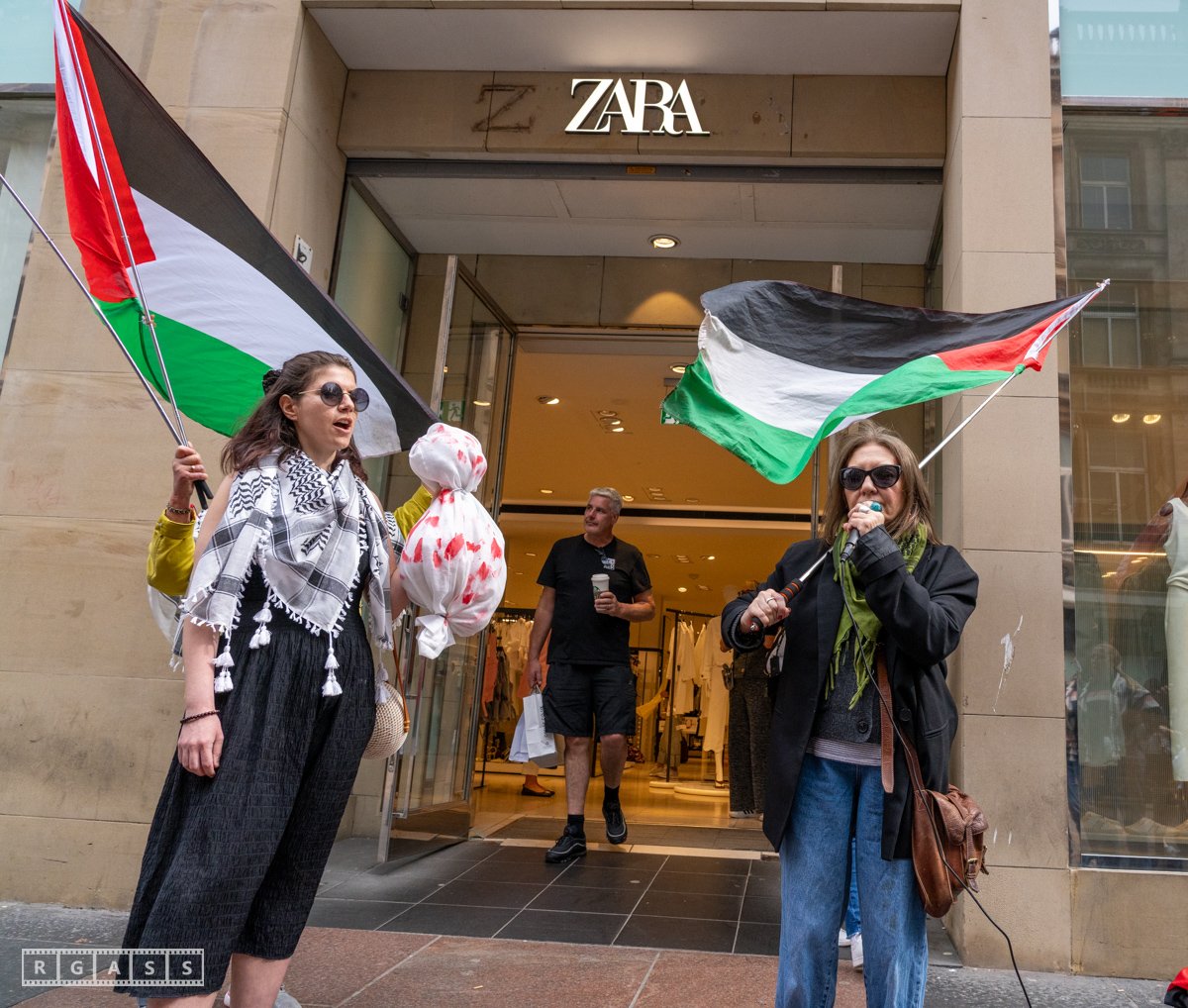 Palestine Zara Protest 12.04.25