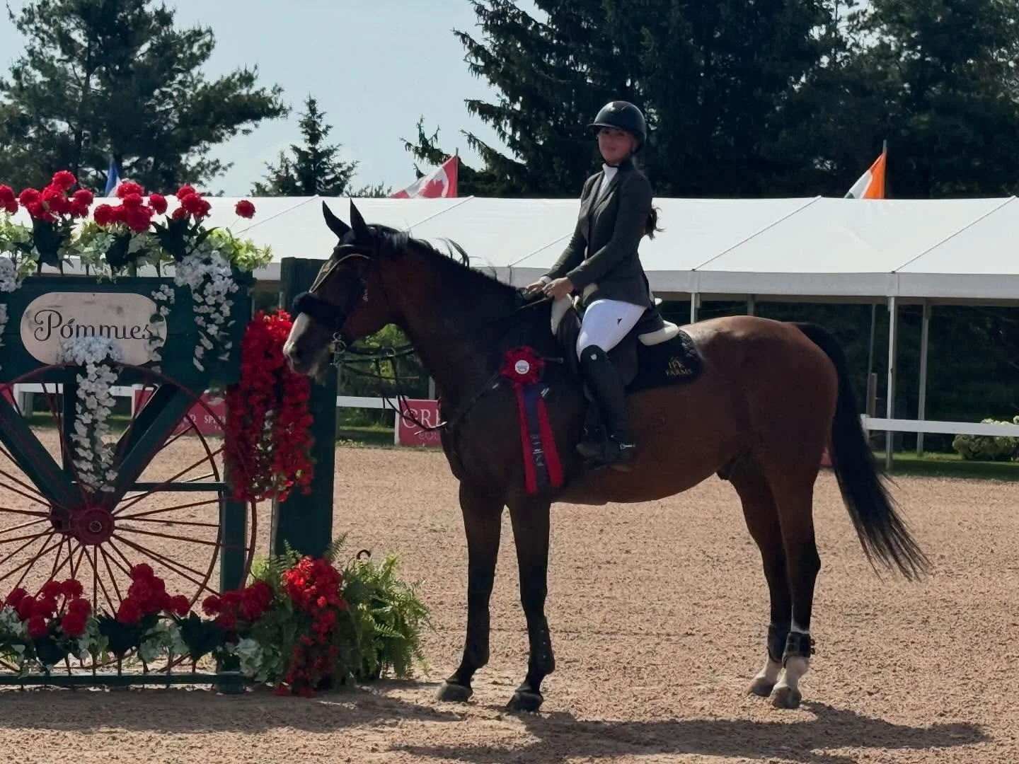 🏆Congratulations to JFK Farms Retroflex and our student Kyleigh Whitwell on taking 1st 🥇 place in the $10,000 Pommies Open Welcome at Caledon Equestrian Park⭐️