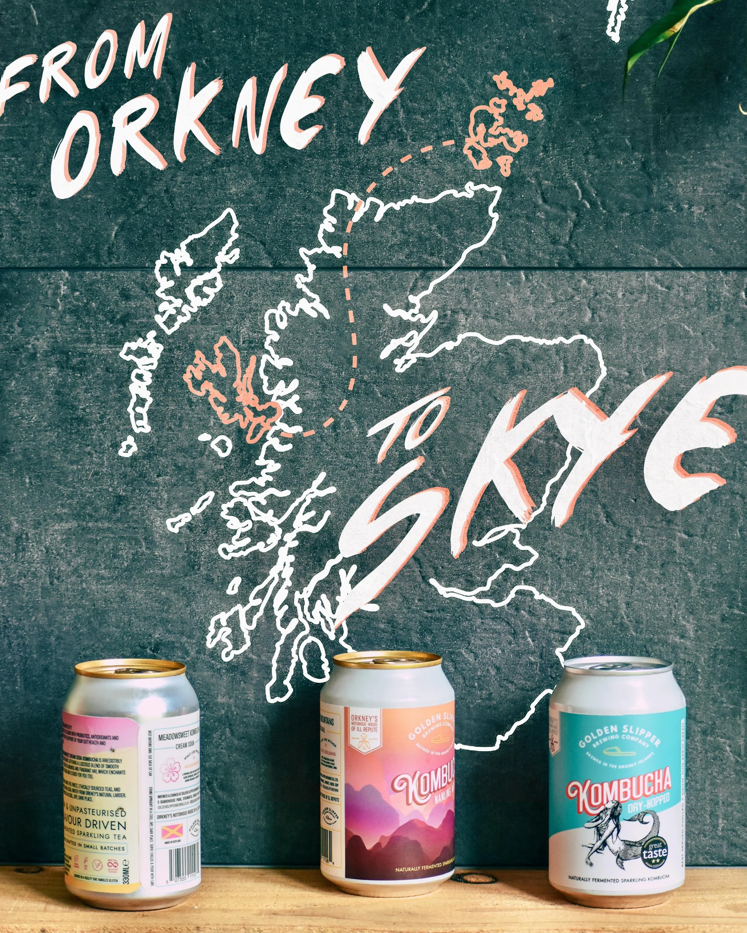 Big news from the edge of the map 🌊 
Our Kombucha has landed on the Isle of Skye.

From the windswept shores of Orkney to the rugged beauty of Skye, our small-batch kombucha have made their way across the highlands again, bringing wild flavours, coa