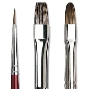 Da Vinci Black Sable Brush Set