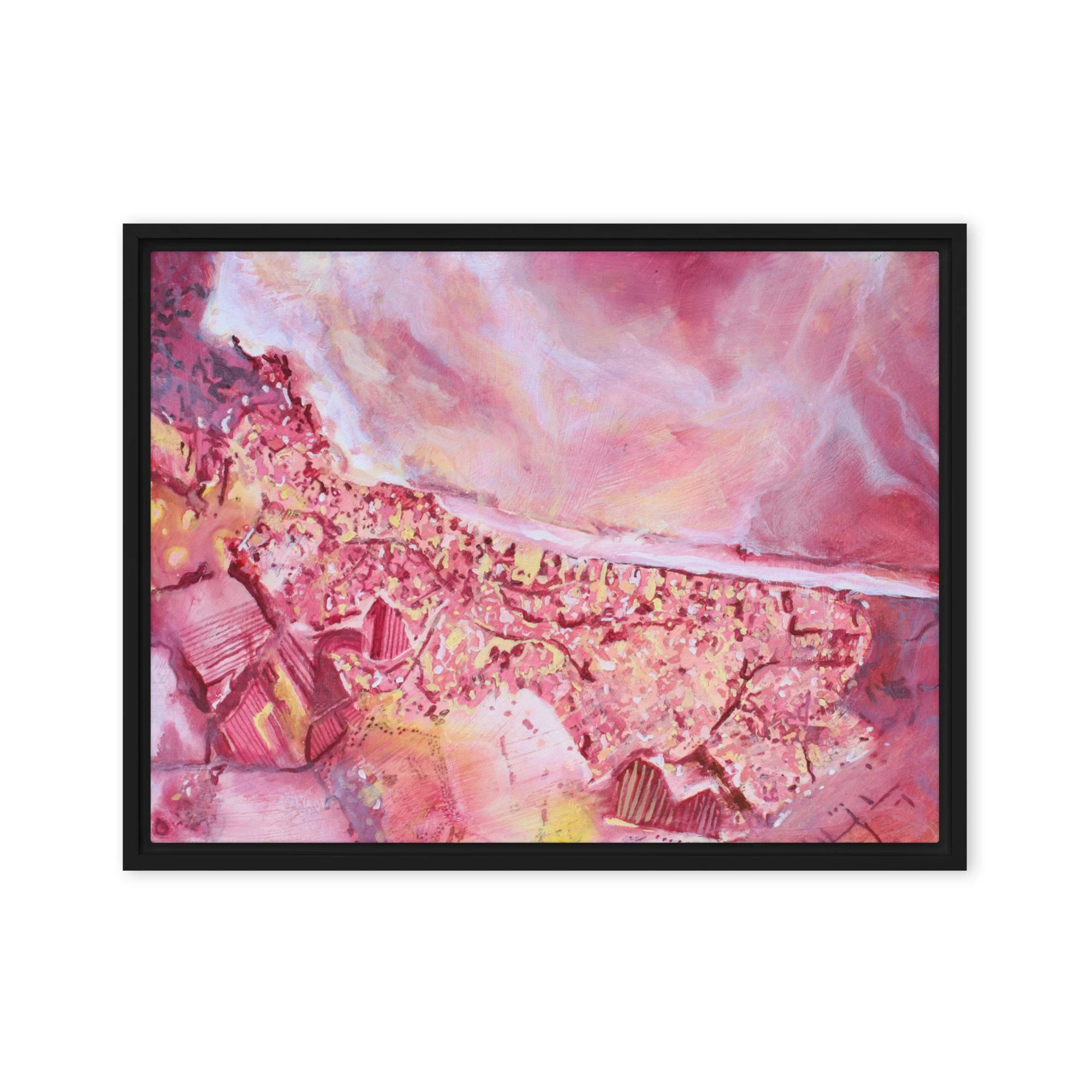 Little House, Waiheke Island, New Zealand framed canvas print