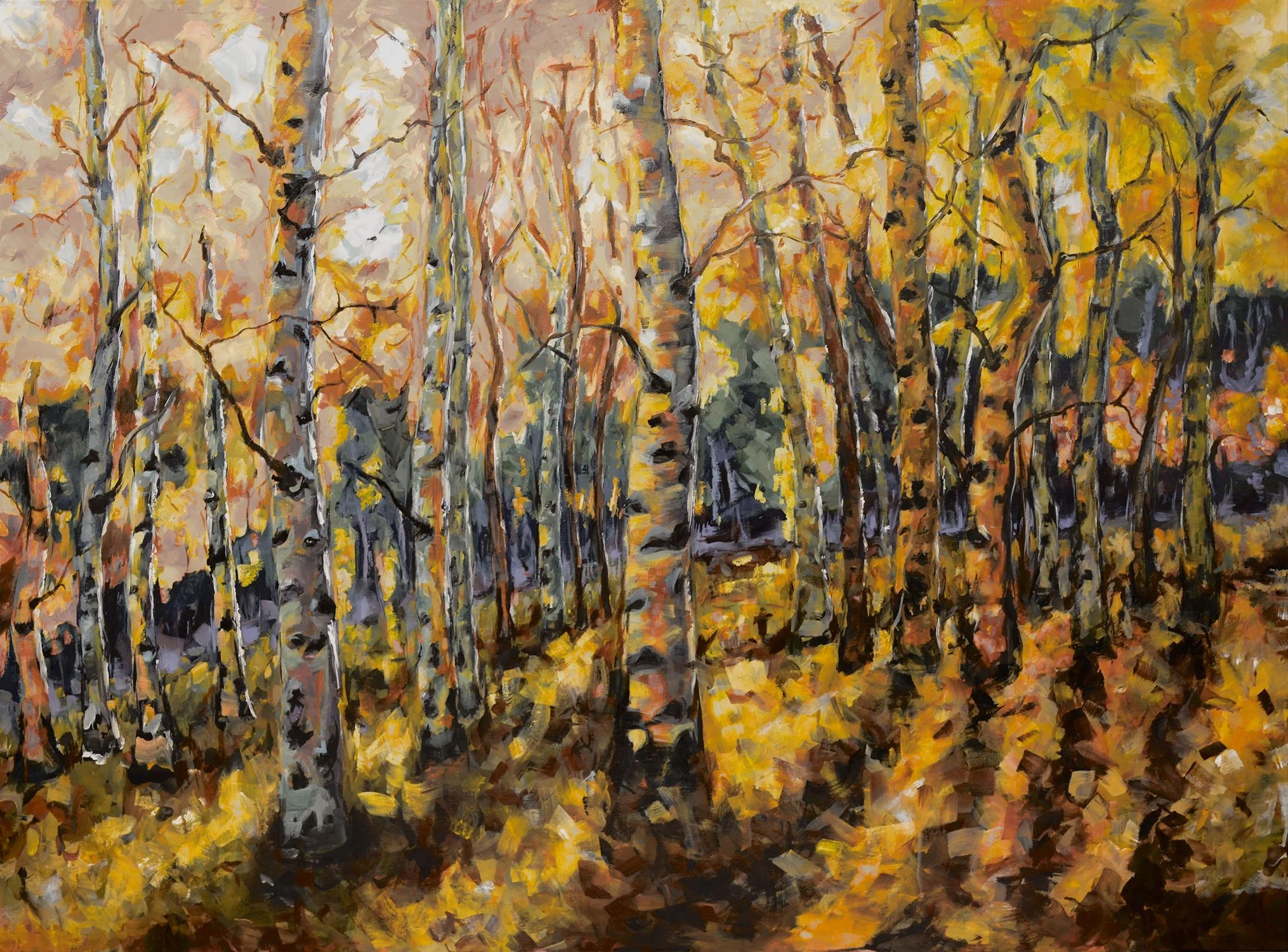 Commissioned Painting for the luxury rental property company Moving Mountains. 