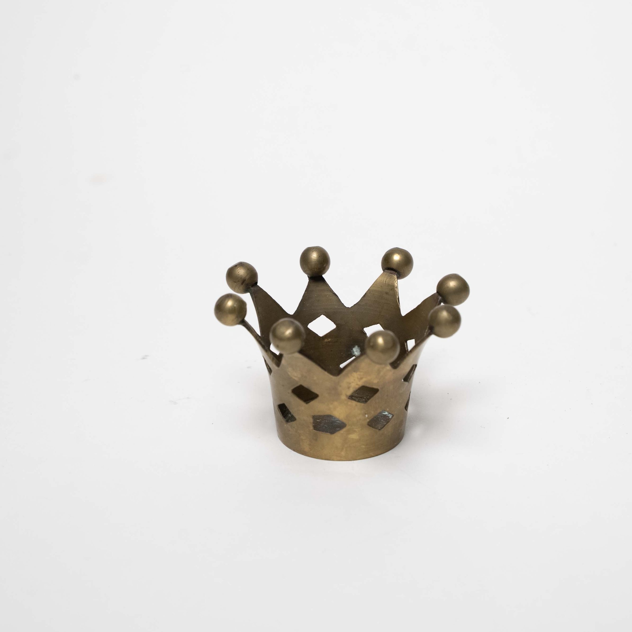 Patinated Brass Candleholder