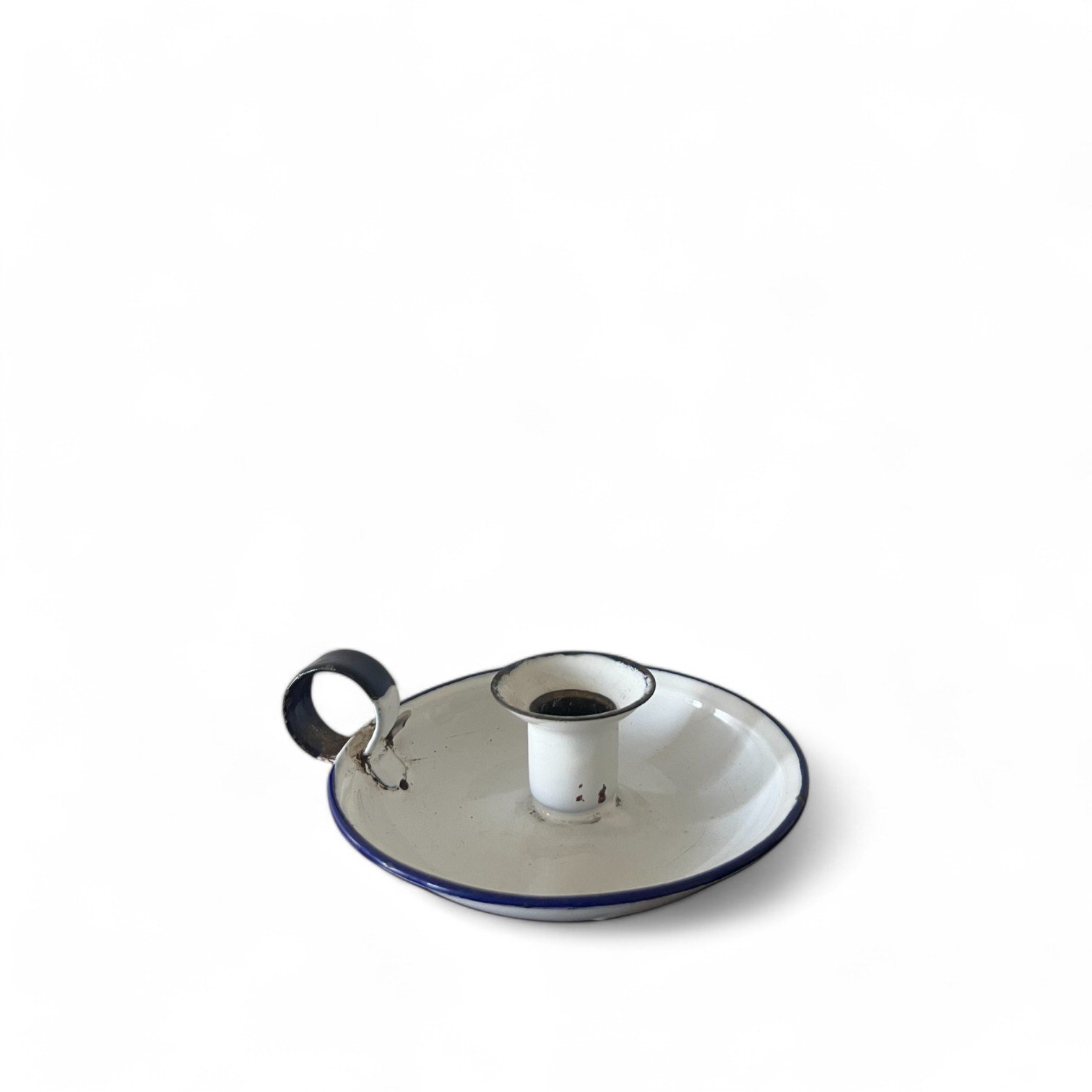 Enameled Metal Candlestick
