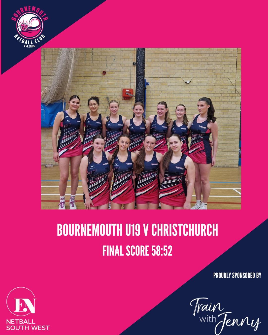 Congratulations to our newly formed U19 BNC team on their first win against a formidable Christchurch team.  With the pulse racing, competitive game finishing 48-48 at full time, extra time had to be played to decide which team goes through to repres