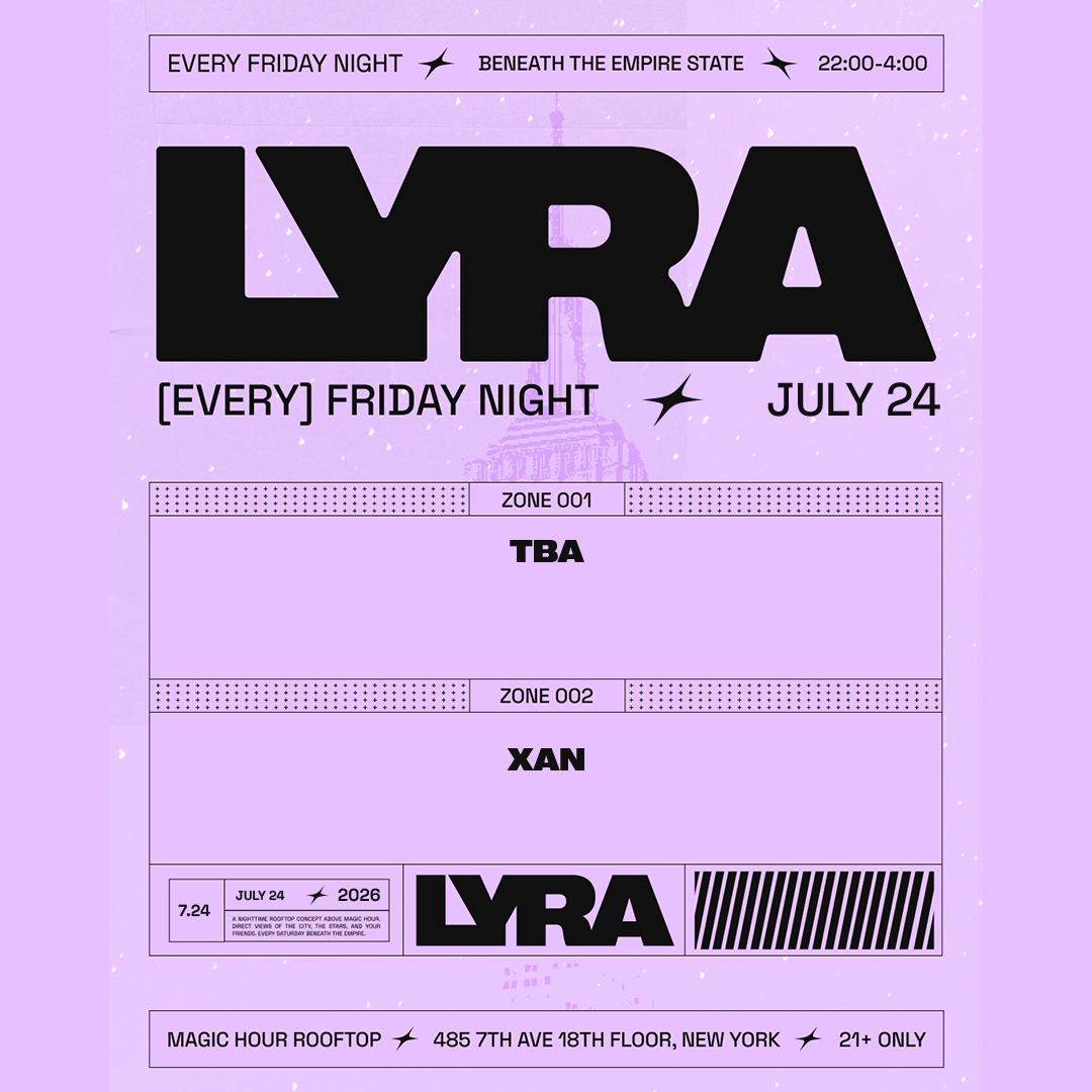 House and Drum & Bass Lyra Rooftop Party NYC