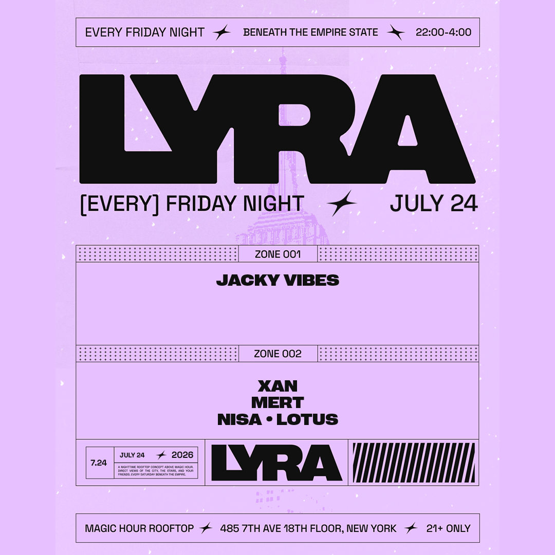 House and Drum & Bass Lyra Rooftop Party NYC